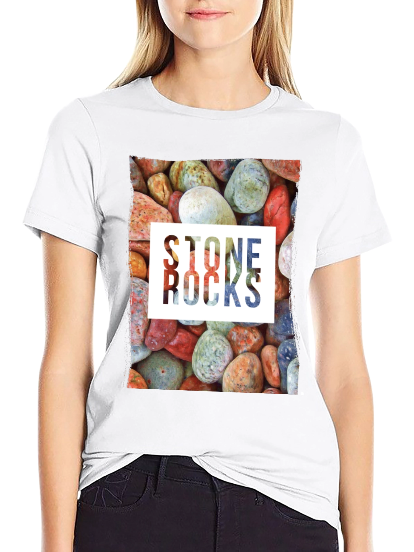 Stone Rocks Graphic Tee - Nature Lovers T-Shirt