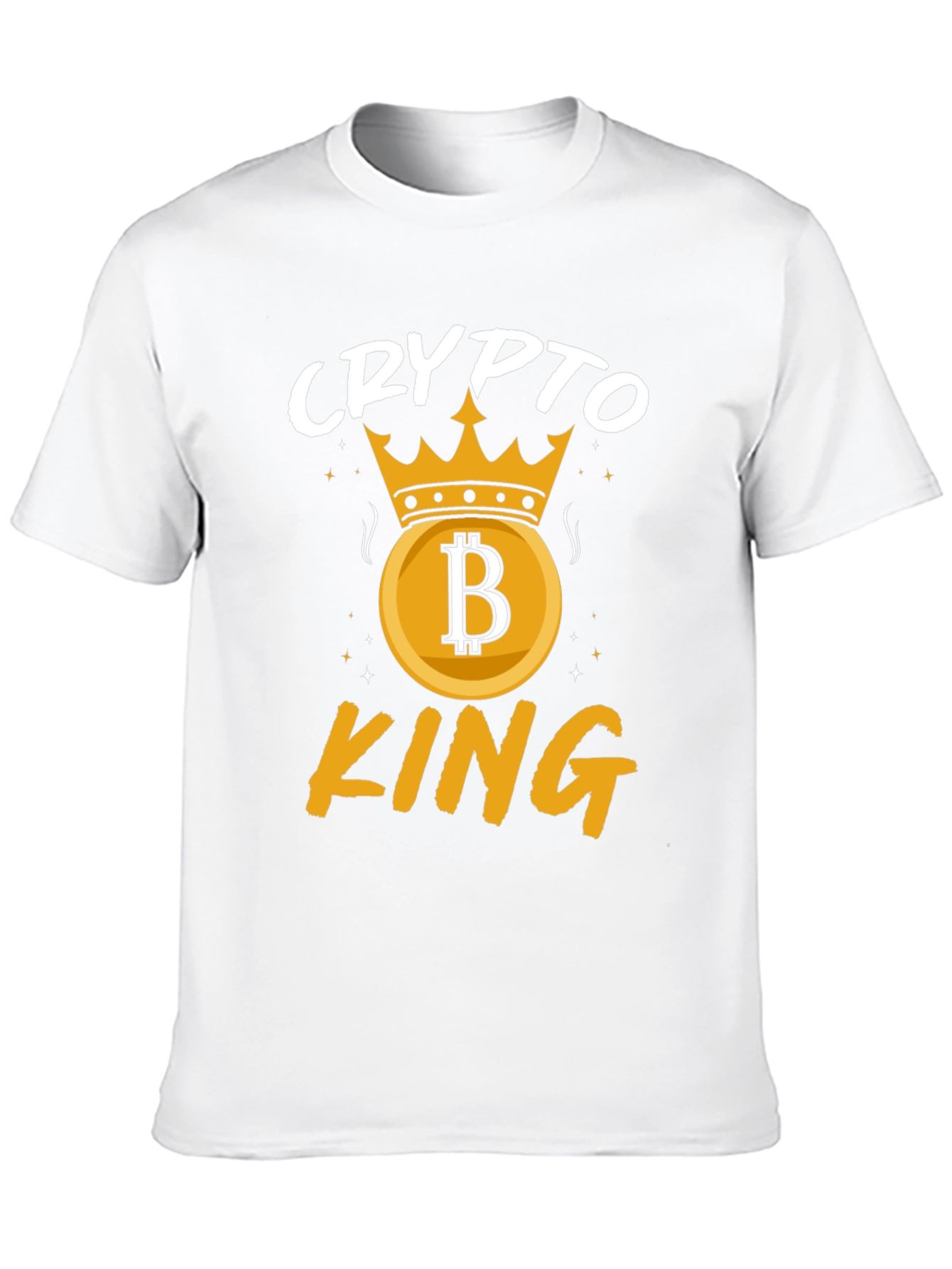 Crypto King Graphic T-Shirt - Bitcoin Crown