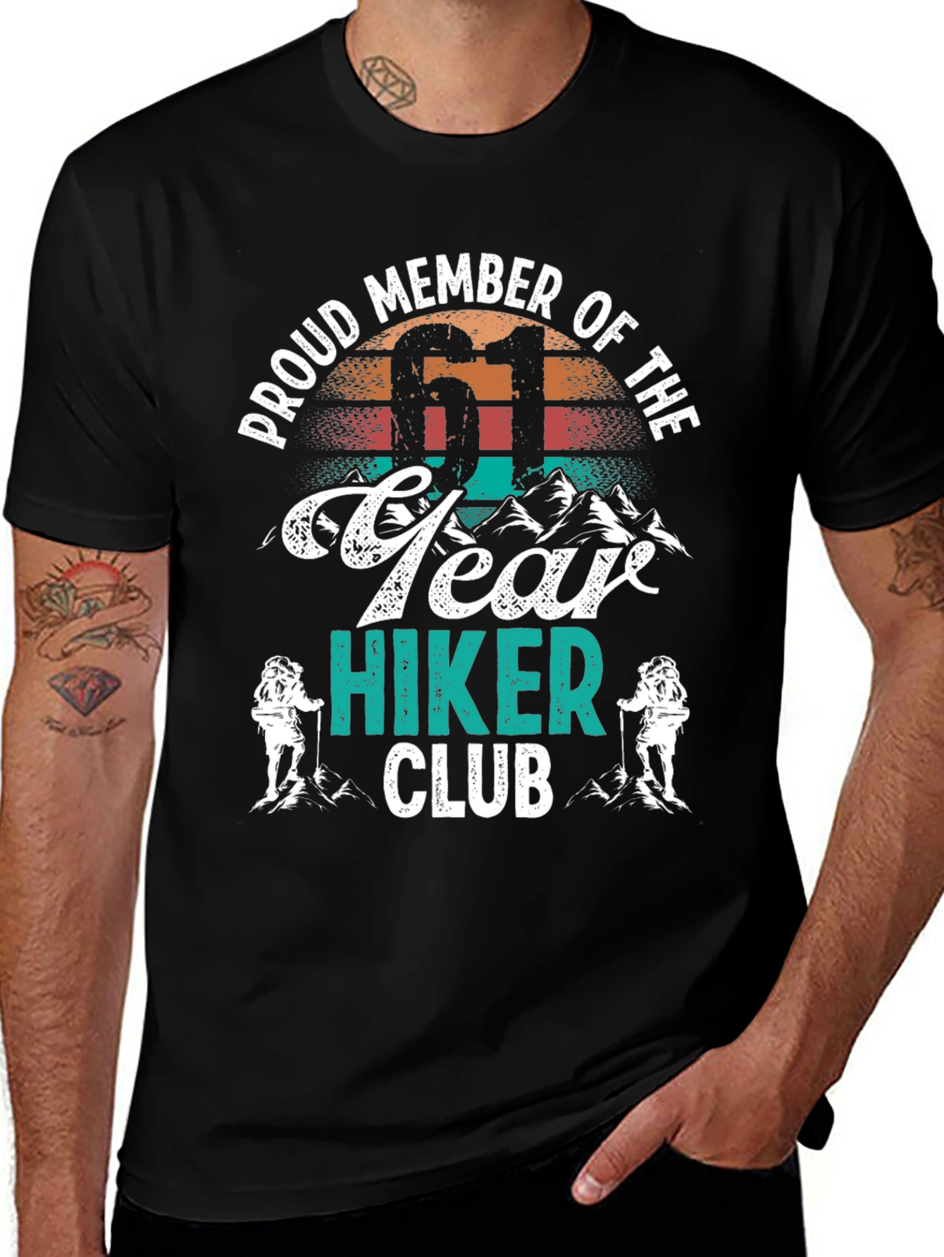Proud Member 61 Year Hiker Club T-Shirt