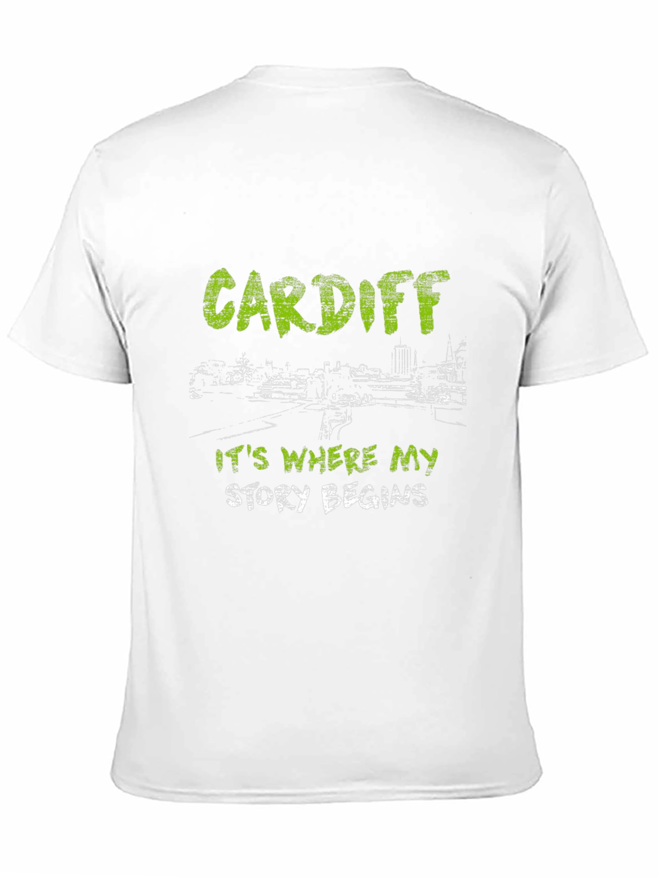 Cardiff Story Begins Black T-Shirt