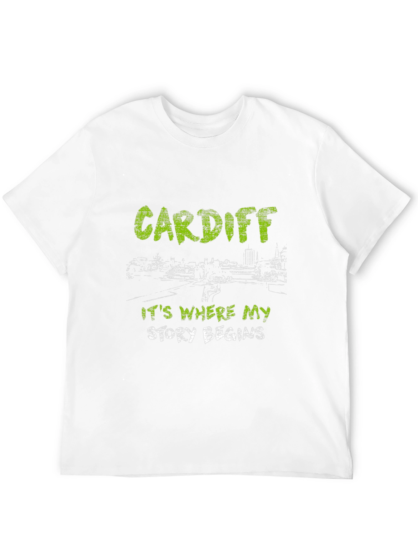 Cardiff Story Begins Black T-Shirt