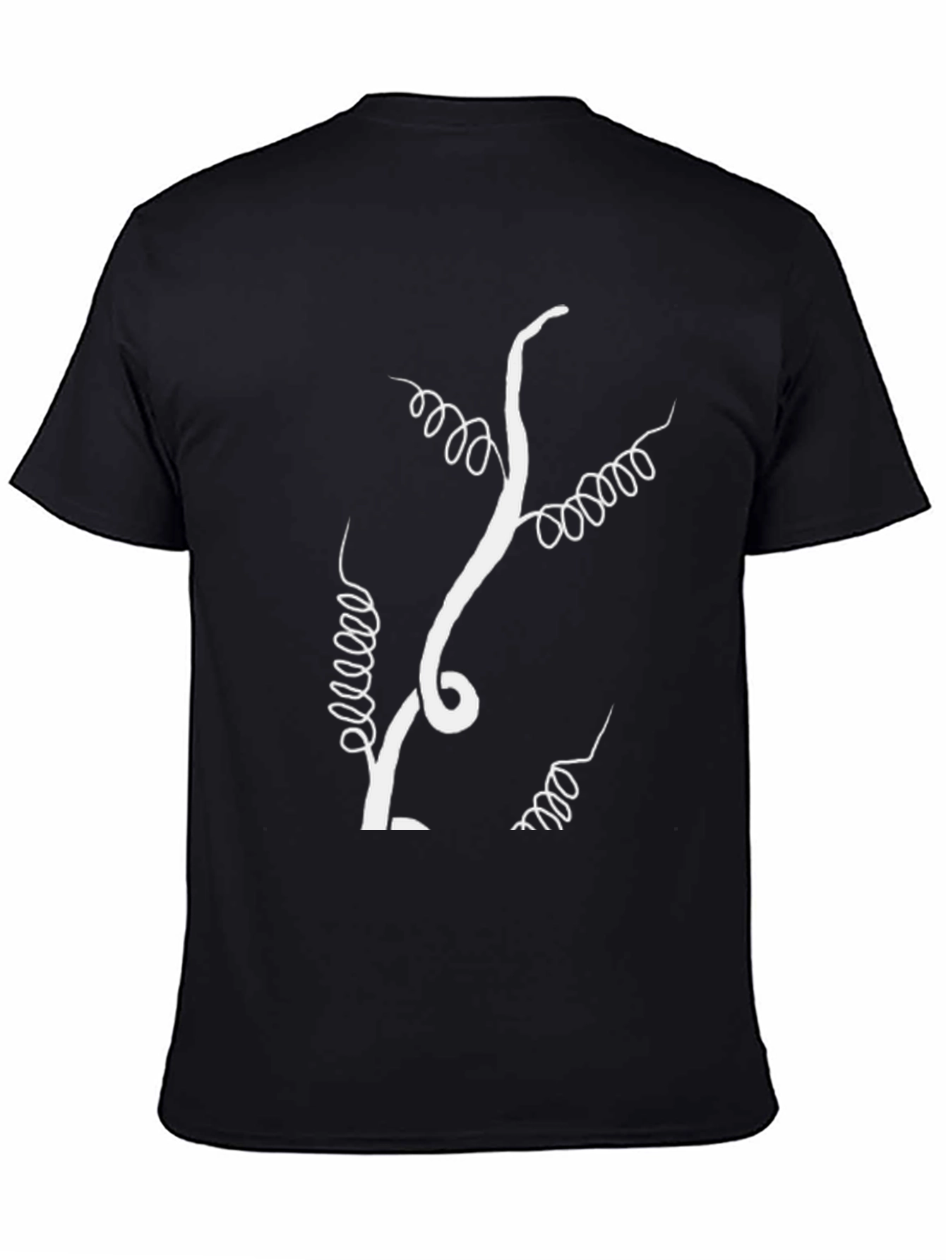Vine Graphic Black T-Shirt - Unique Design