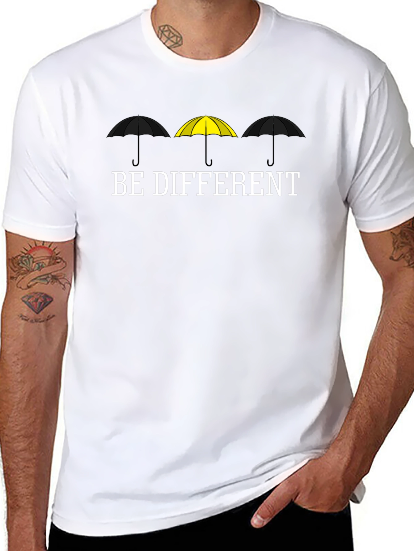 Be Different T-Shirt - Stylish Crew Neck Tee