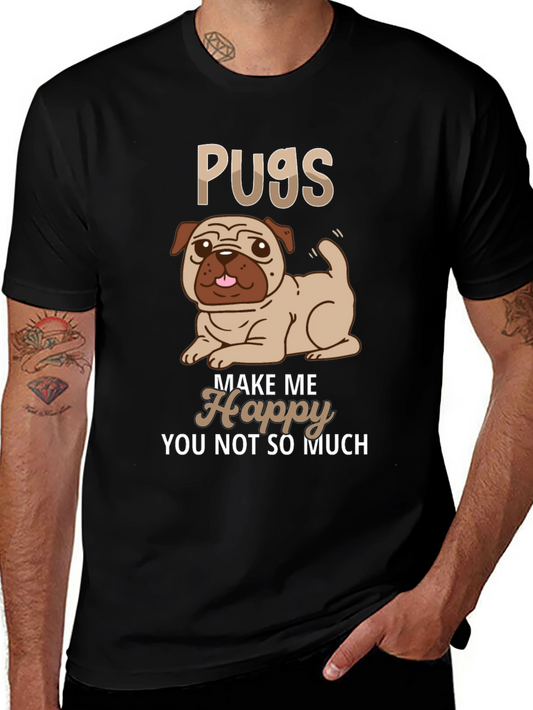 Pugs Make Me Happy T-Shirt