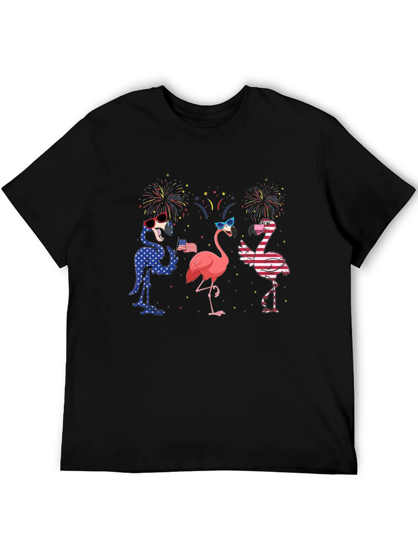 Patriotic Flamingo T-Shirt - USA Pride
