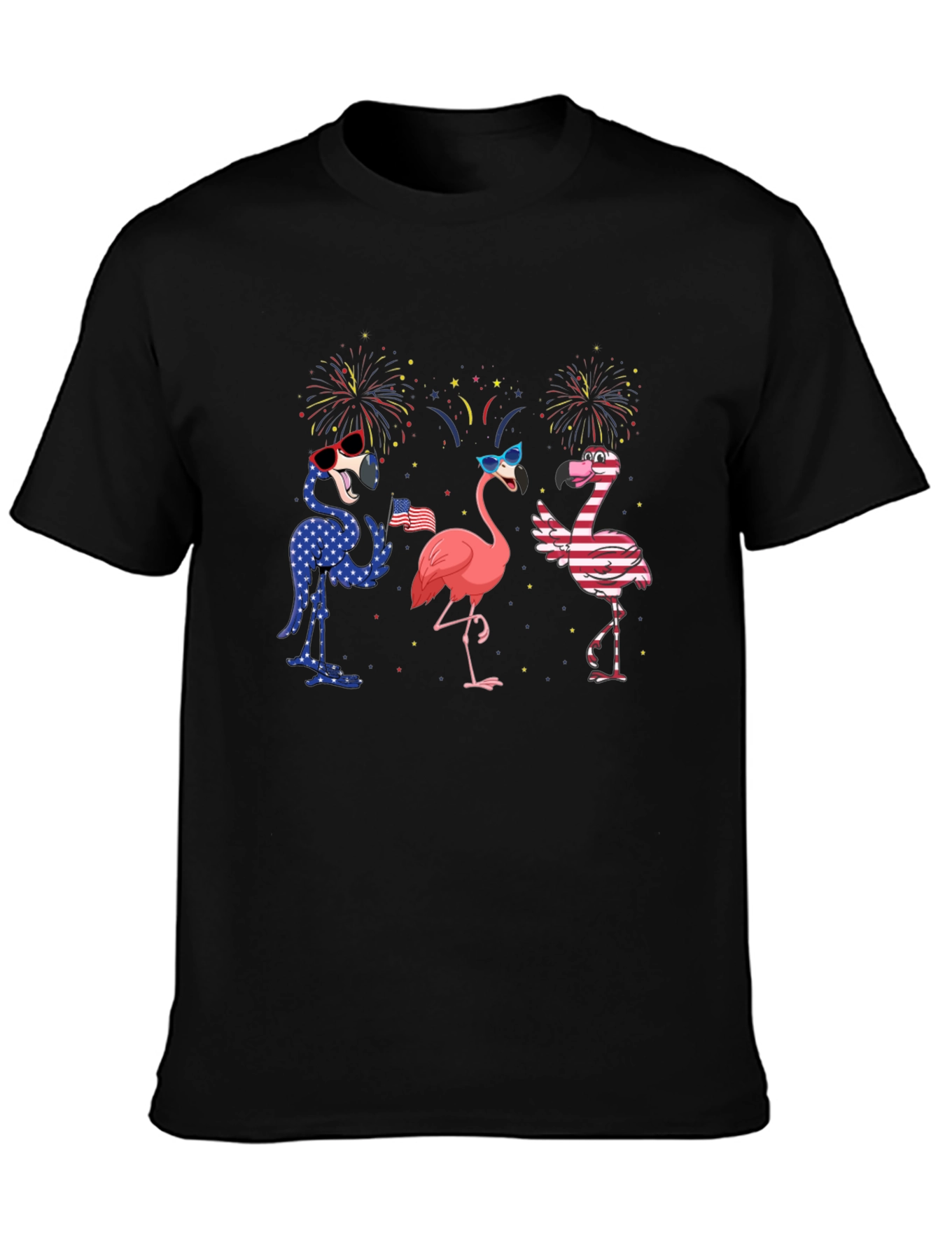 Patriotic Flamingo T-Shirt - USA Pride