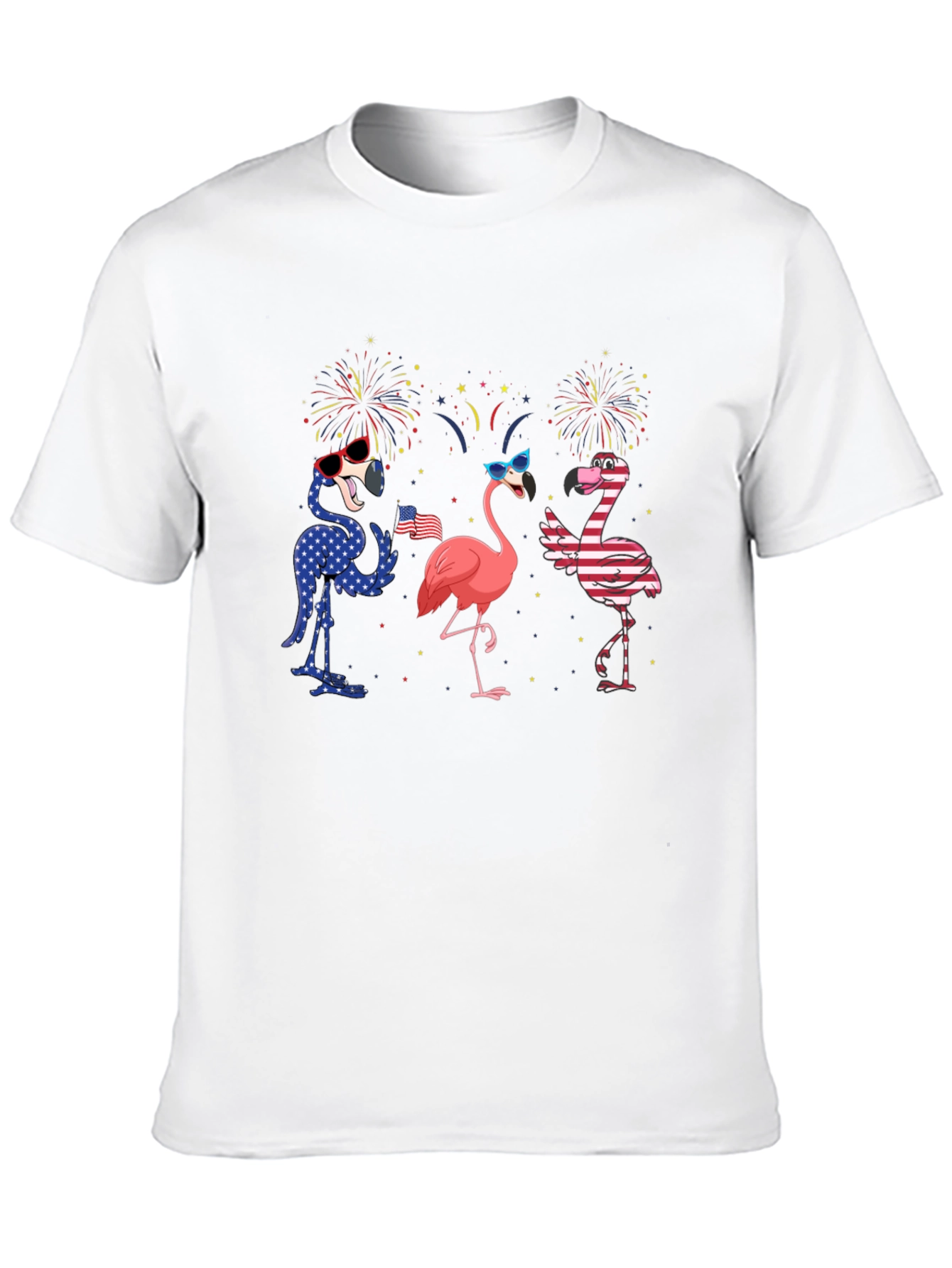 Patriotic Flamingo T-Shirt - USA Pride