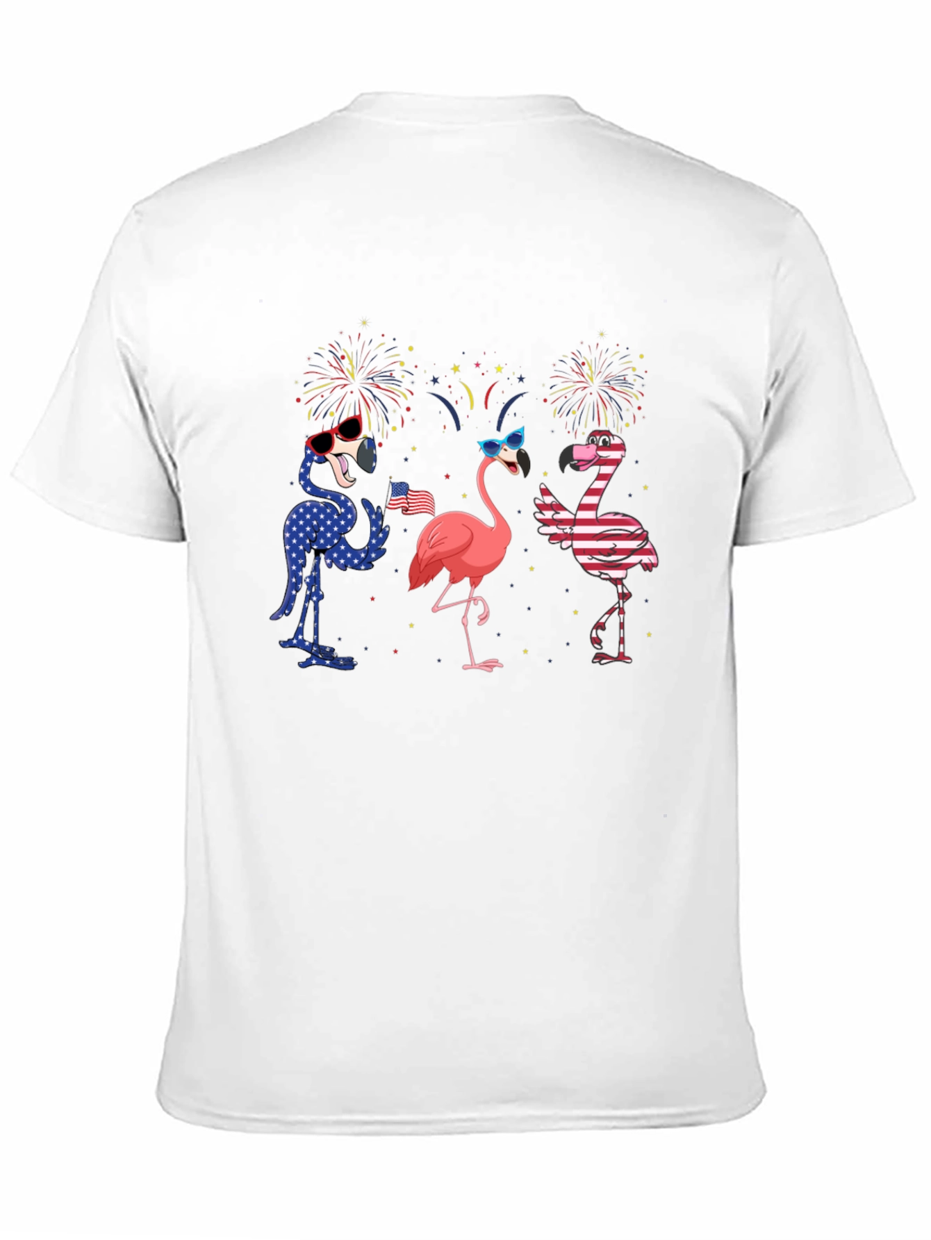 Patriotic Flamingo T-Shirt - USA Pride