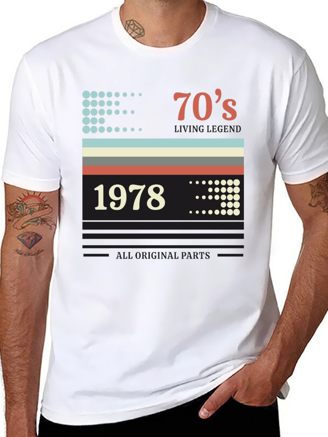 Retro 1978 Birthday T-Shirt - All Original Parts