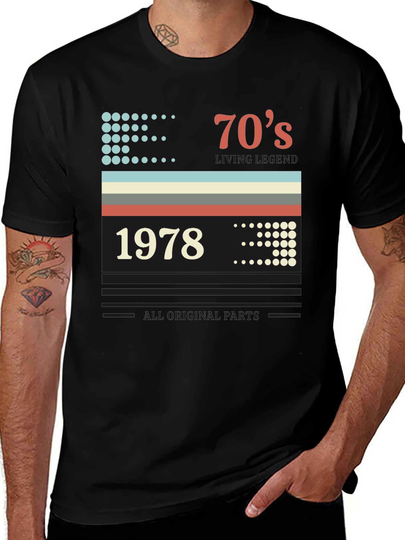 Retro 1978 Birthday T-Shirt - All Original Parts