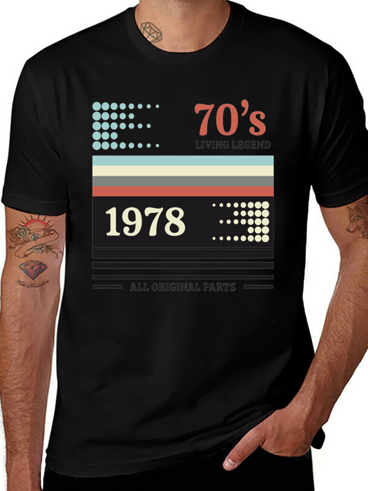 Retro 1978 Birthday T-Shirt - All Original Parts