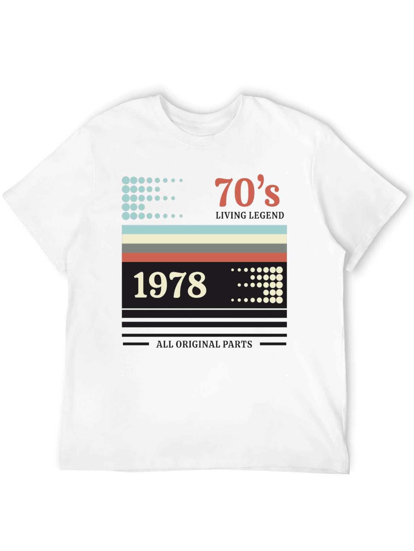 Retro 1978 Birthday T-Shirt - All Original Parts