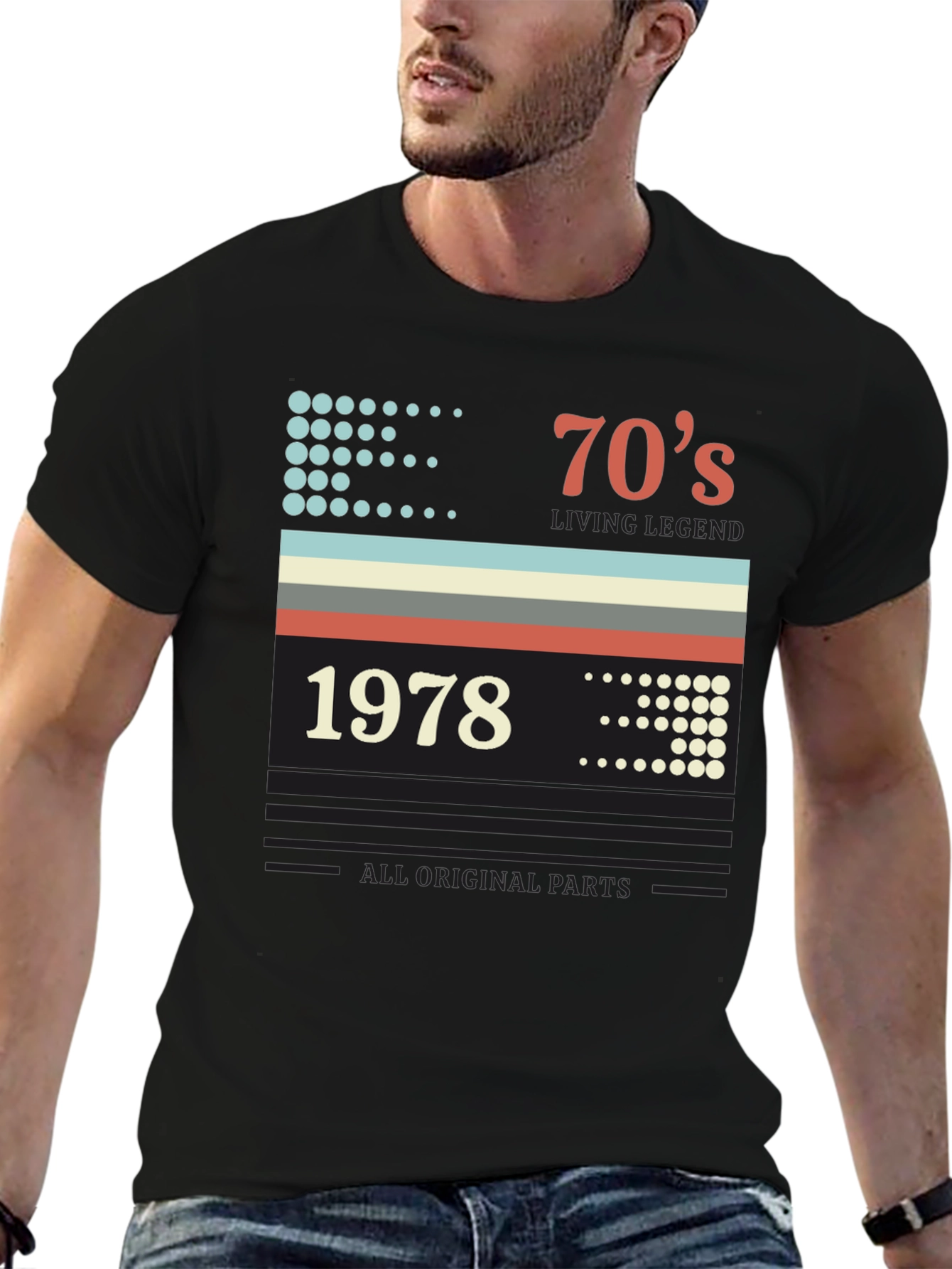 Retro 1978 Birthday T-Shirt - All Original Parts