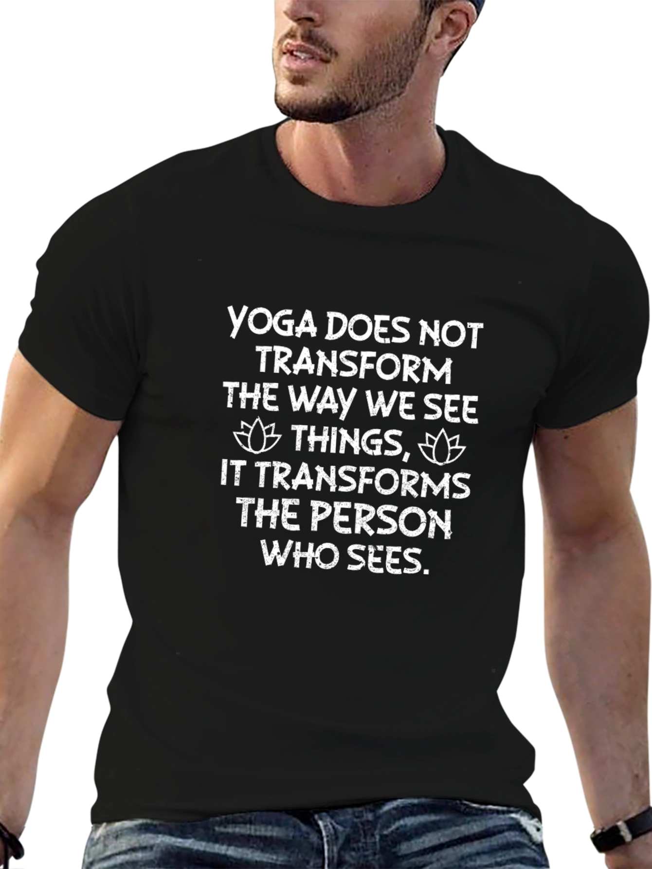 Yoga Transforms Black T-Shirt