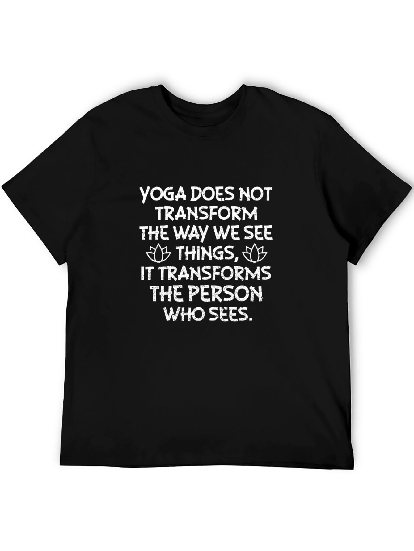 Yoga Transforms Black T-Shirt