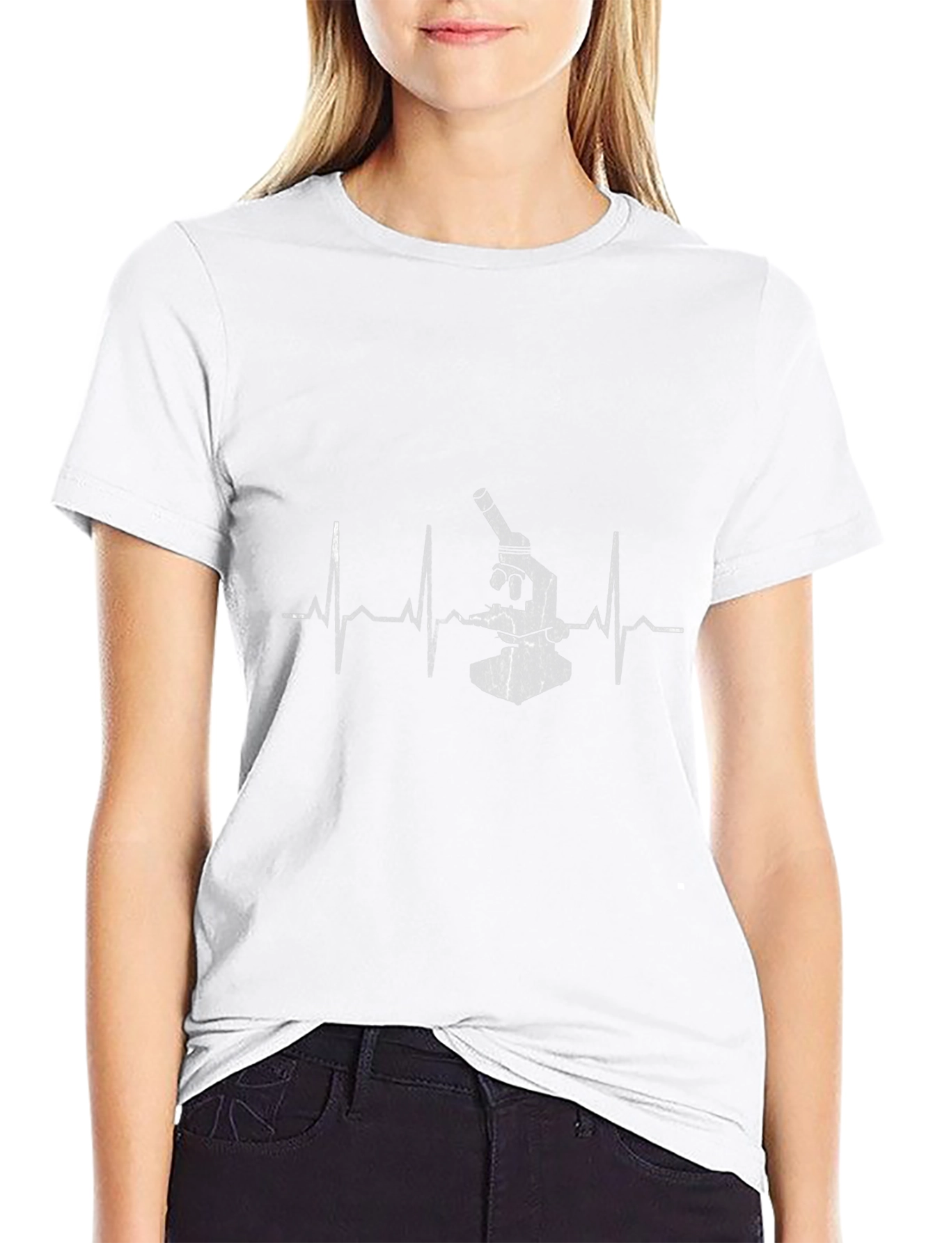 Science Heartbeat T-Shirt - Black