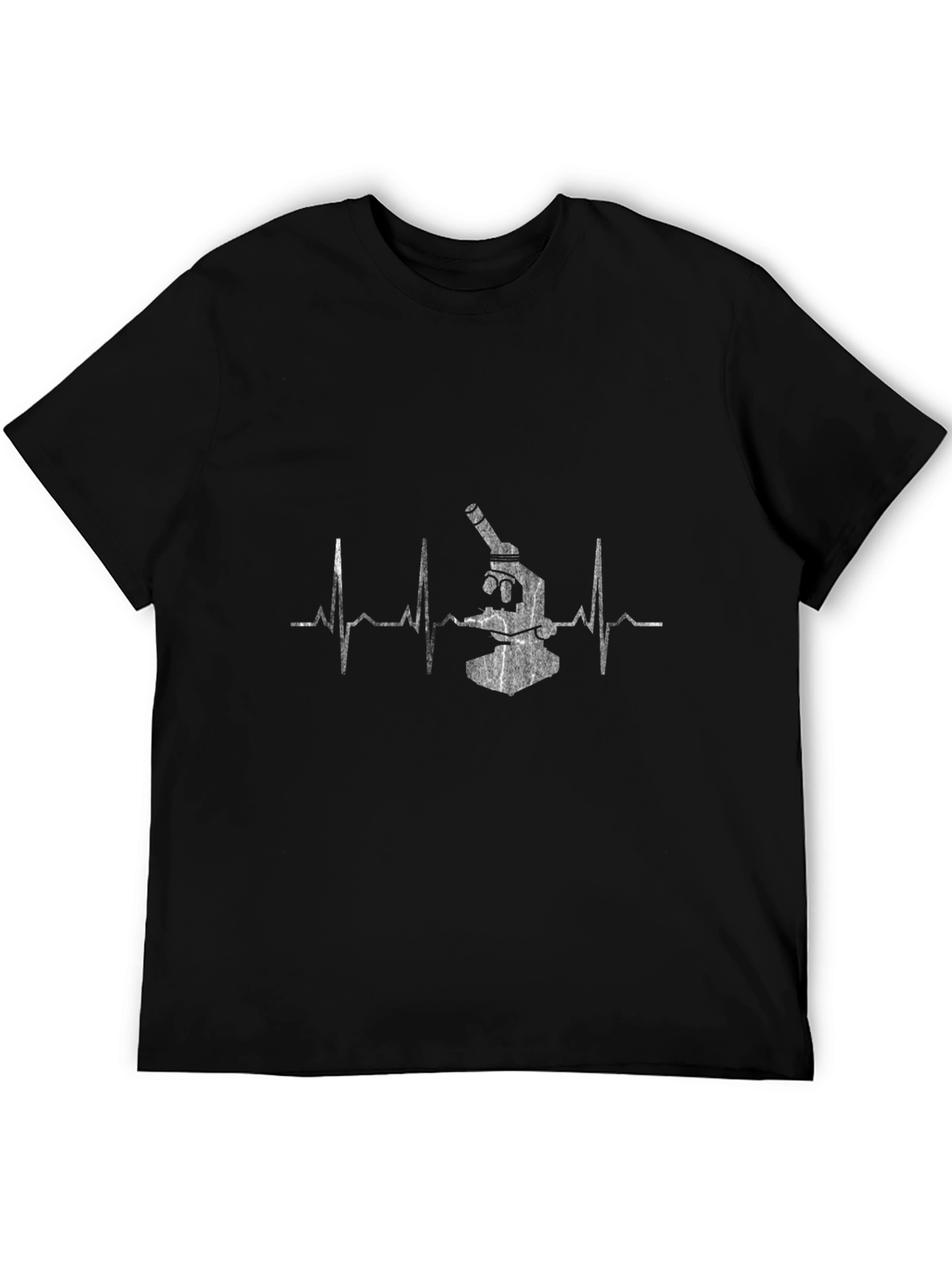 Science Heartbeat T-Shirt - Black