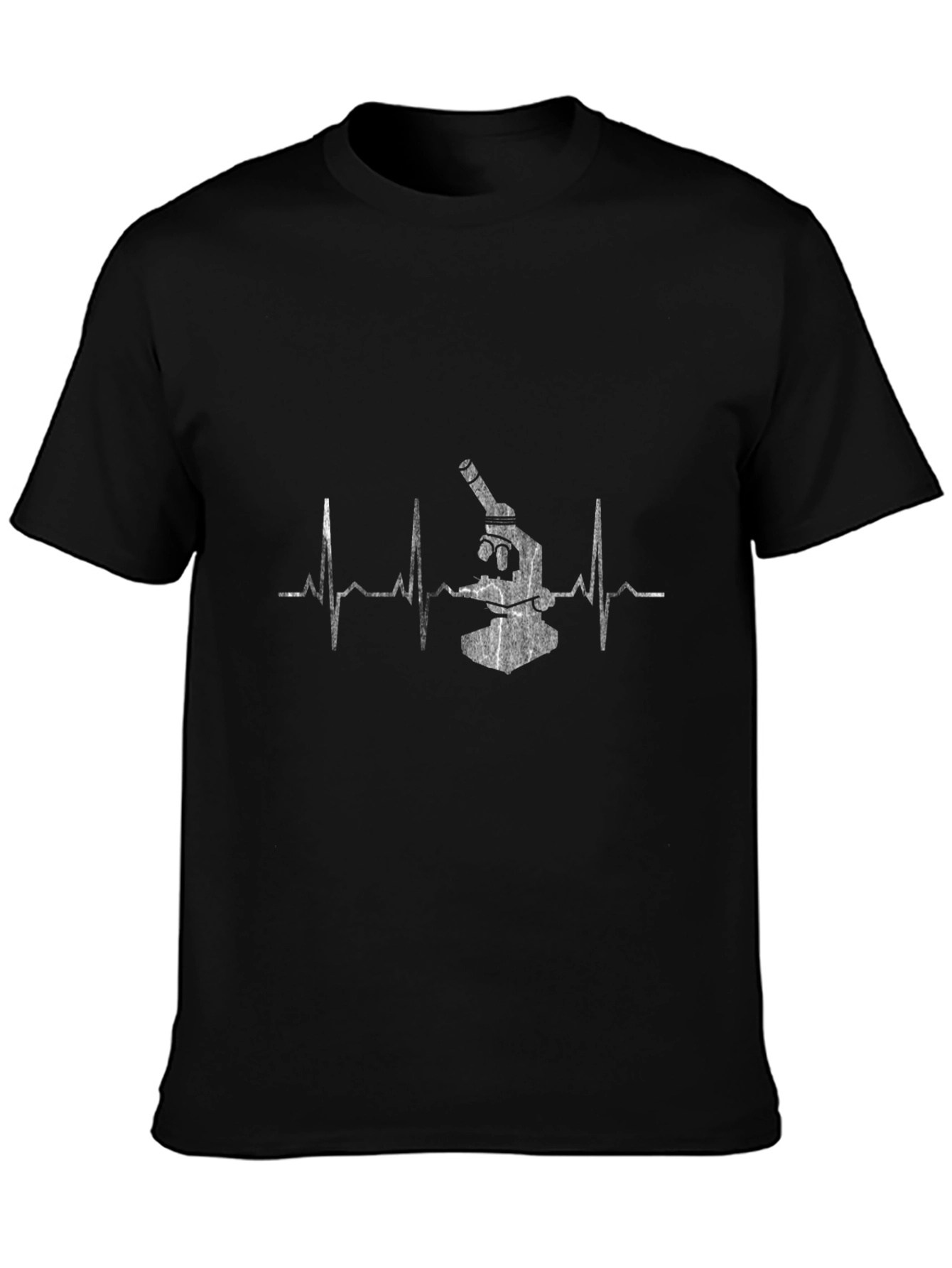 Science Heartbeat T-Shirt - Black