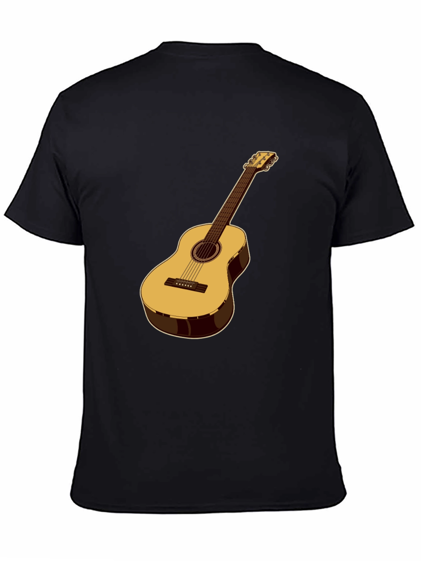 Acoustic Guitar Graphic T-Shirt - Musical Style