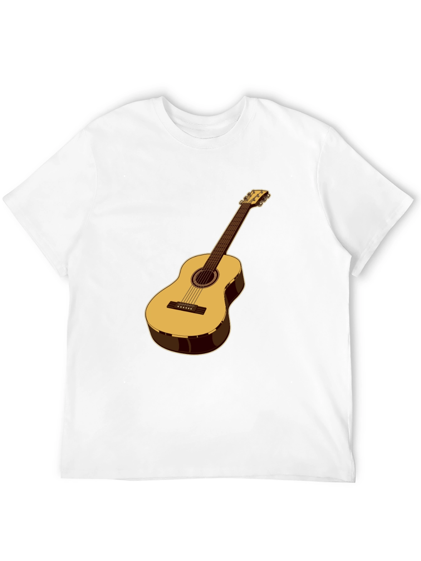 Acoustic Guitar Graphic T-Shirt - Musical Style