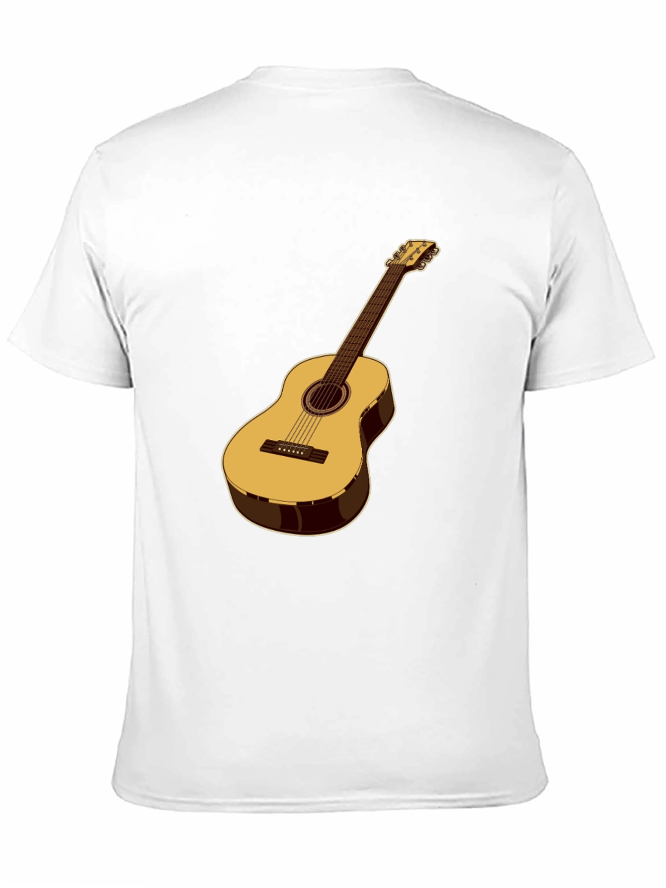 Acoustic Guitar Graphic T-Shirt - Musical Style