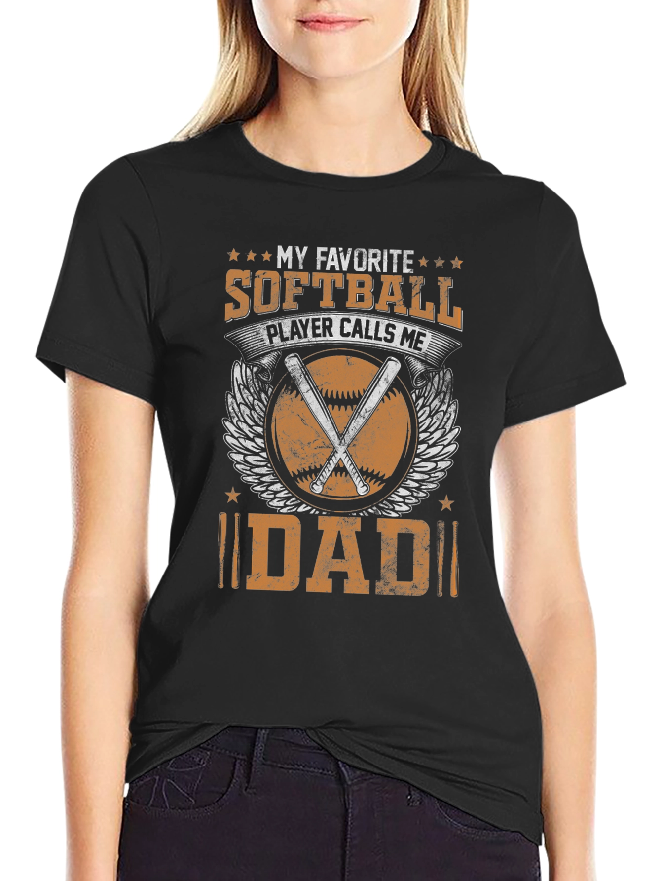 Softball Dad Graphic T-Shirt