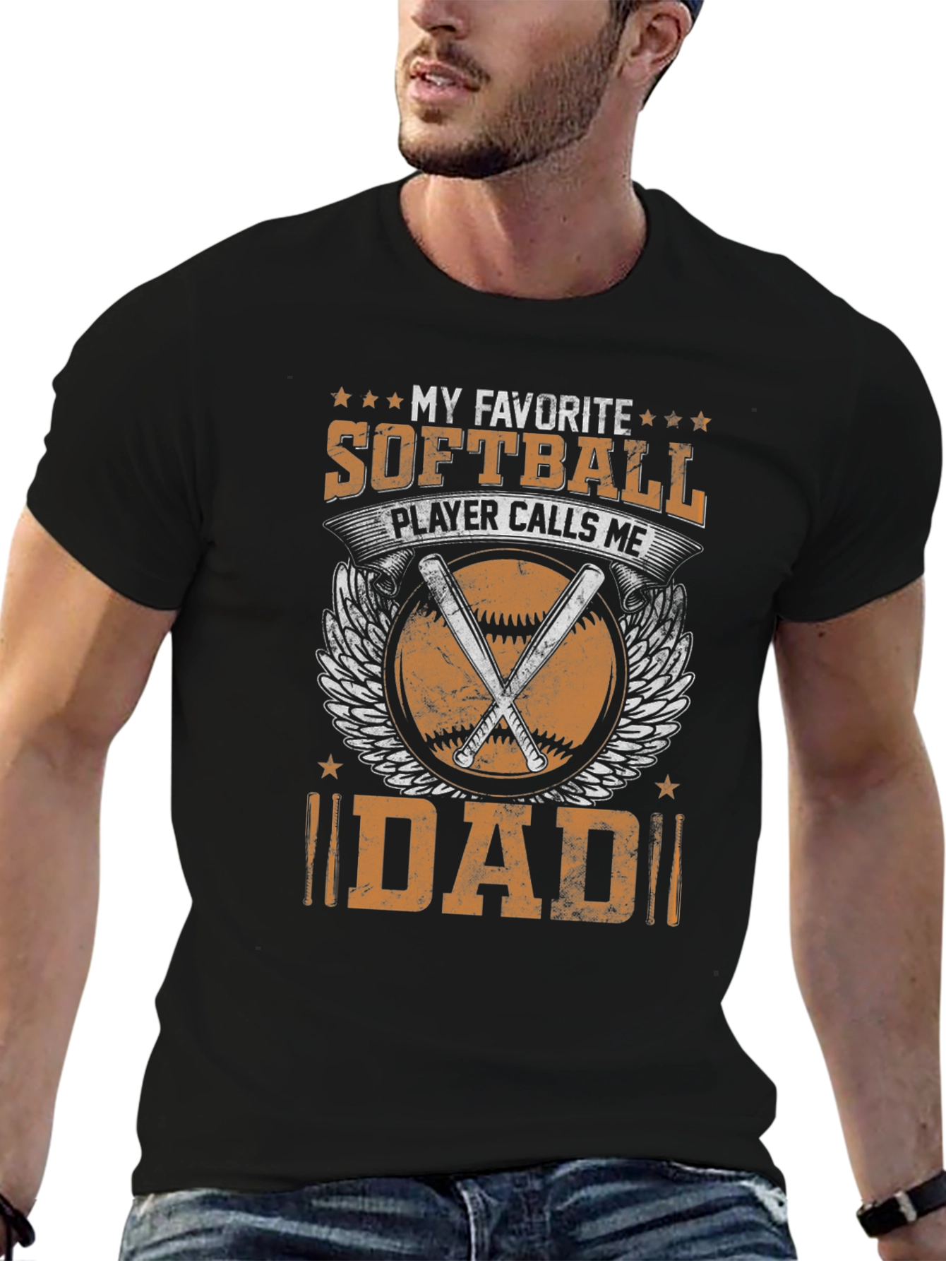 Softball Dad Graphic T-Shirt