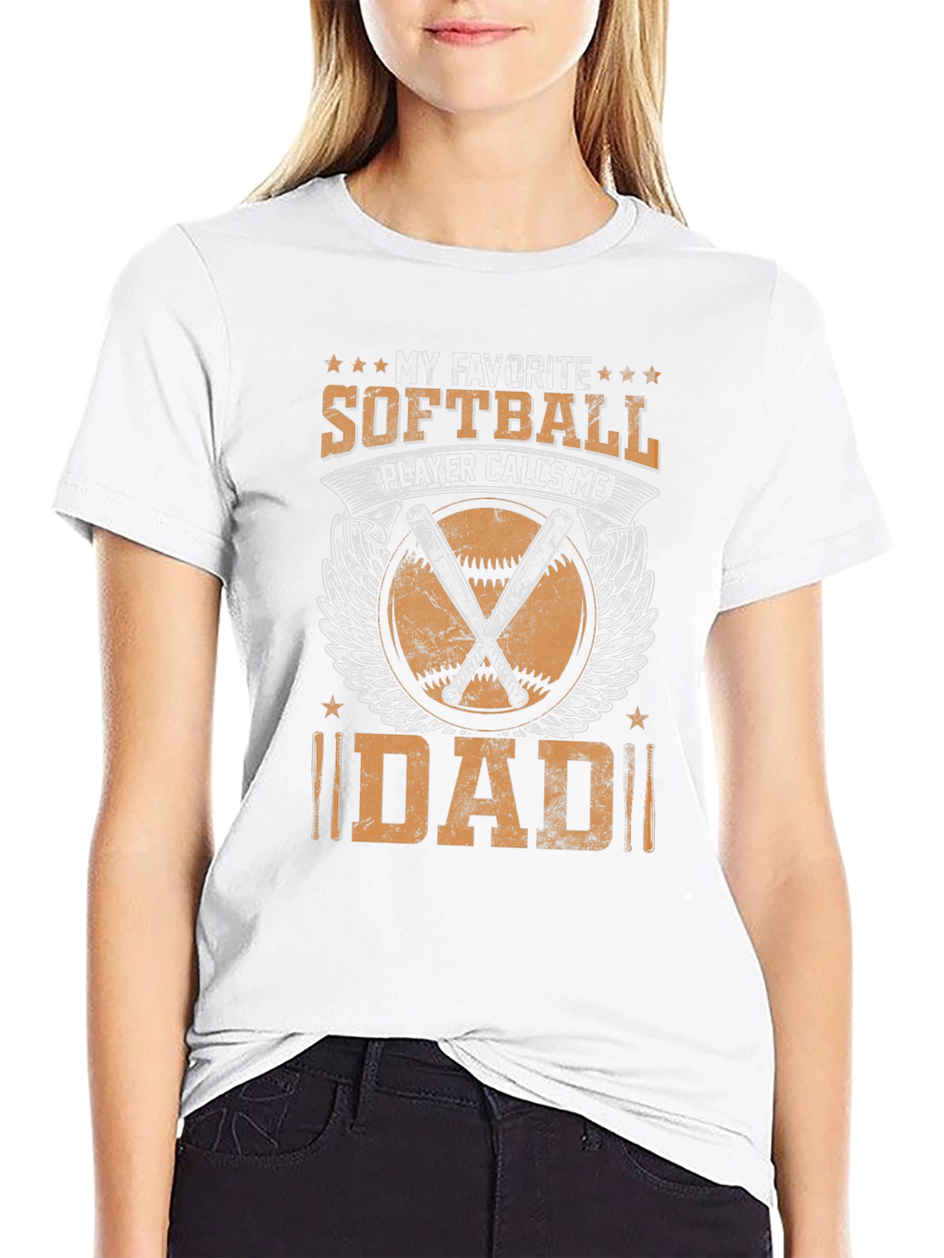 Softball Dad Graphic T-Shirt