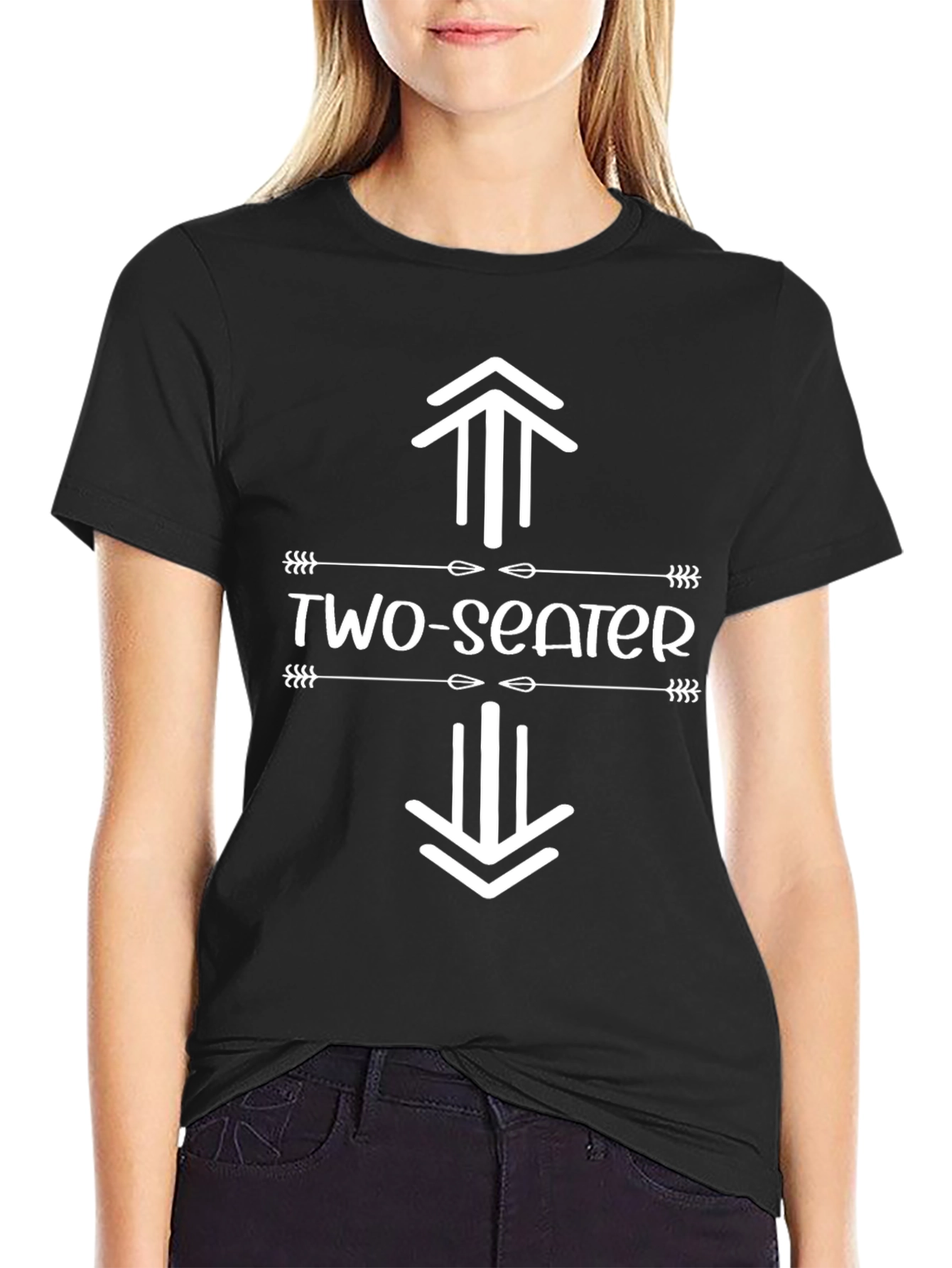 Two-Seater Graphic Tee -  Novelty Humor T-Shirt