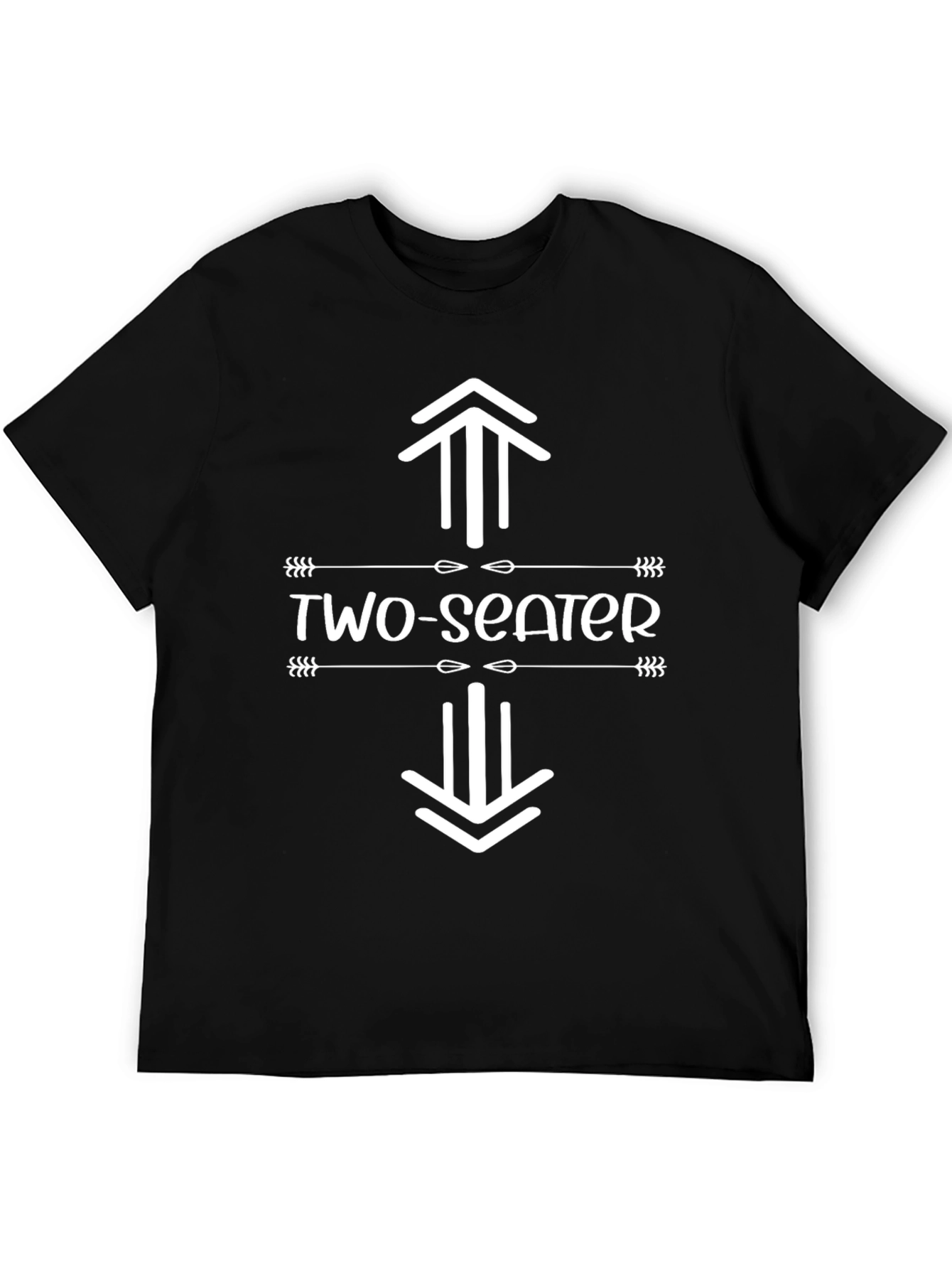Two-Seater Graphic Tee -  Novelty Humor T-Shirt