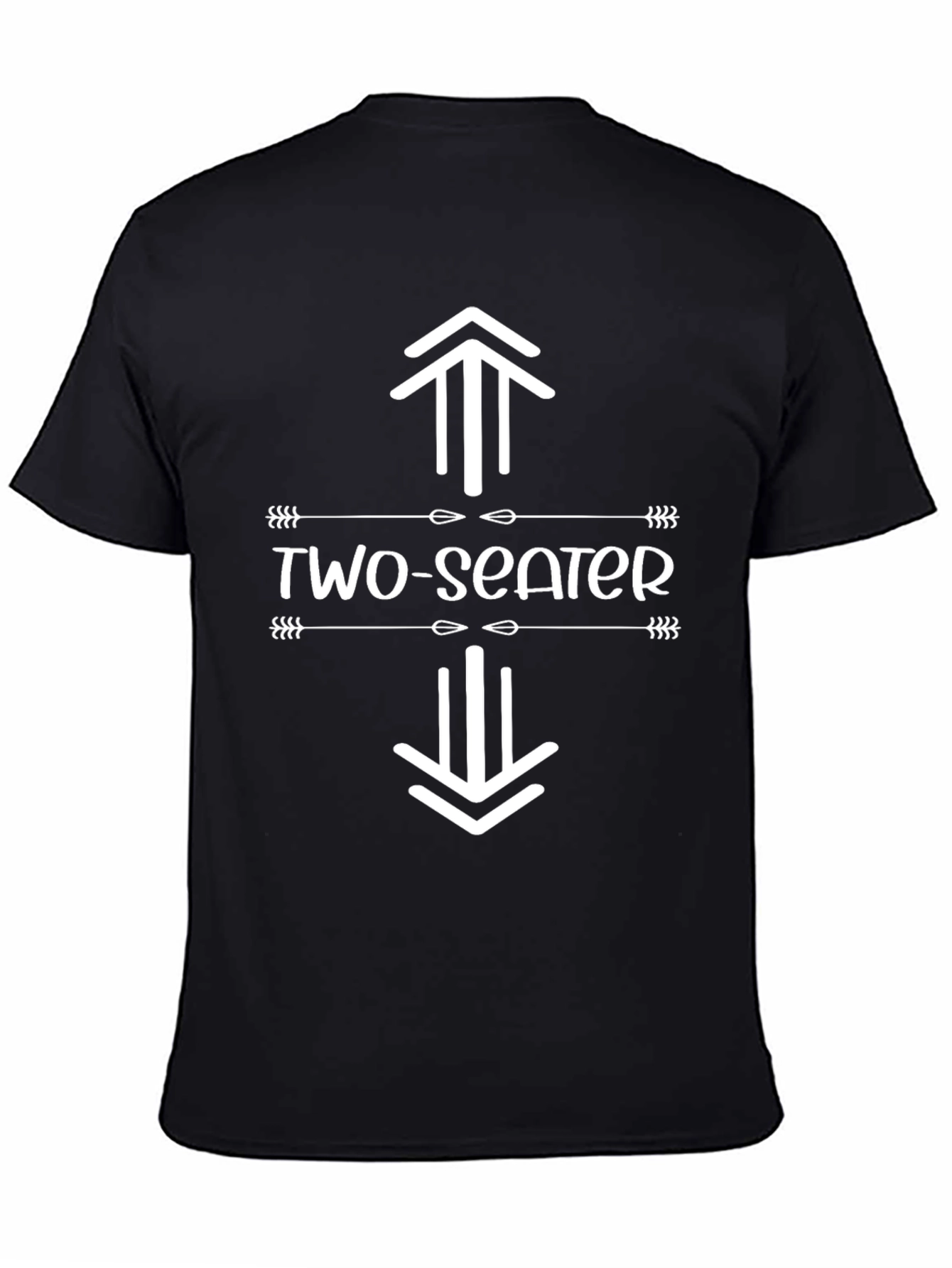 Two-Seater Graphic Tee -  Novelty Humor T-Shirt