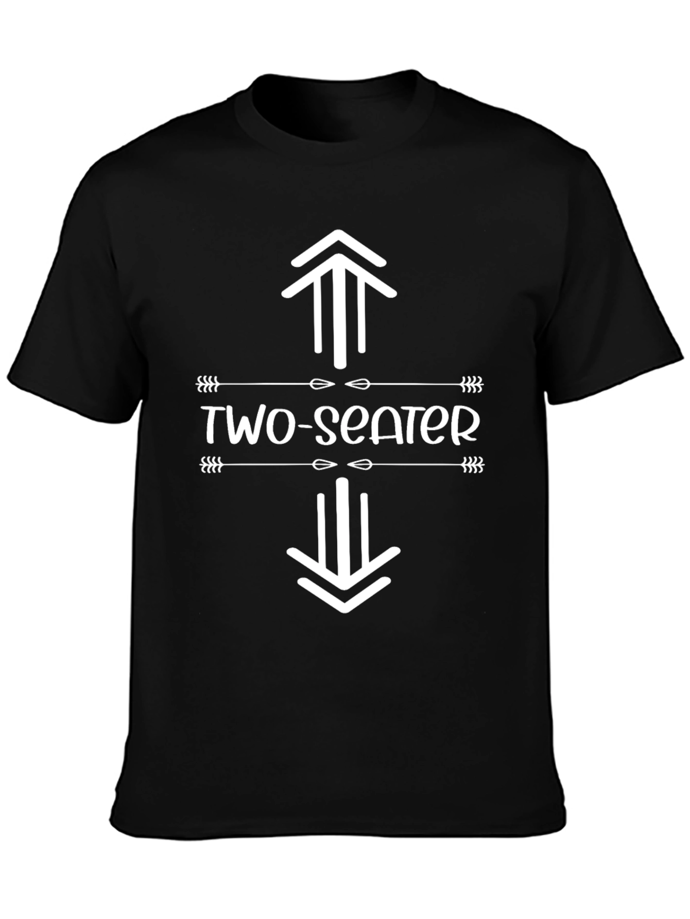 Two-Seater Graphic Tee -  Novelty Humor T-Shirt