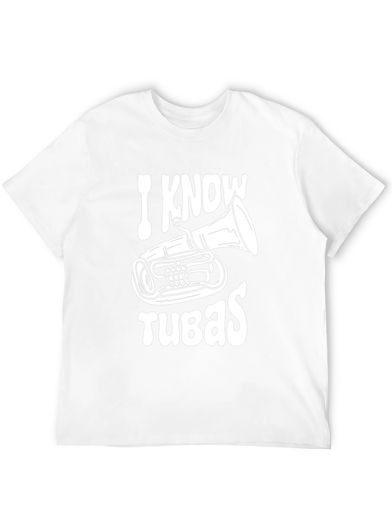 I Know Tubas Black T-Shirt Music Lover Tee