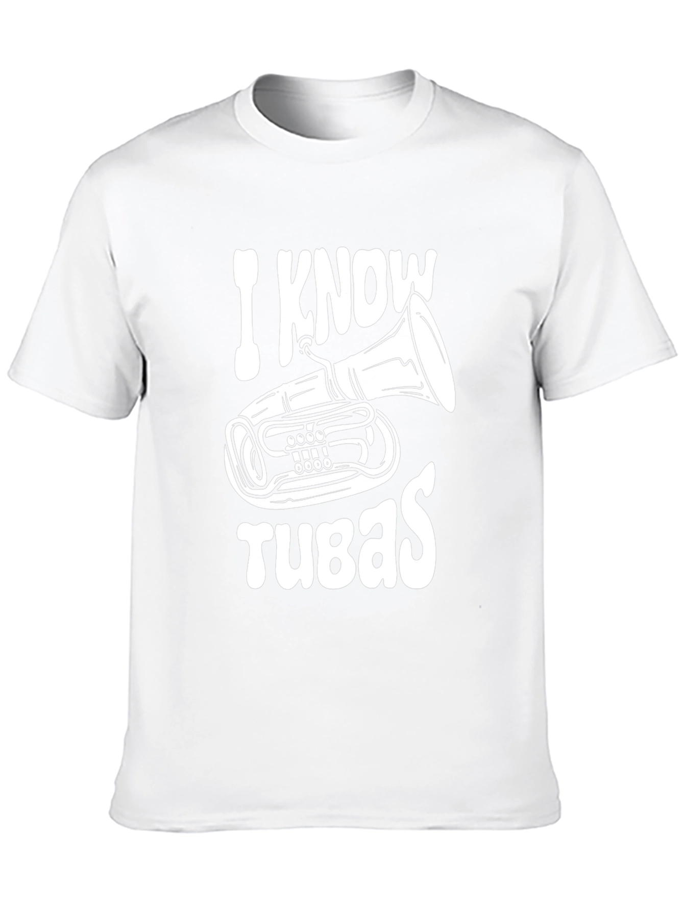 I Know Tubas Black T-Shirt Music Lover Tee