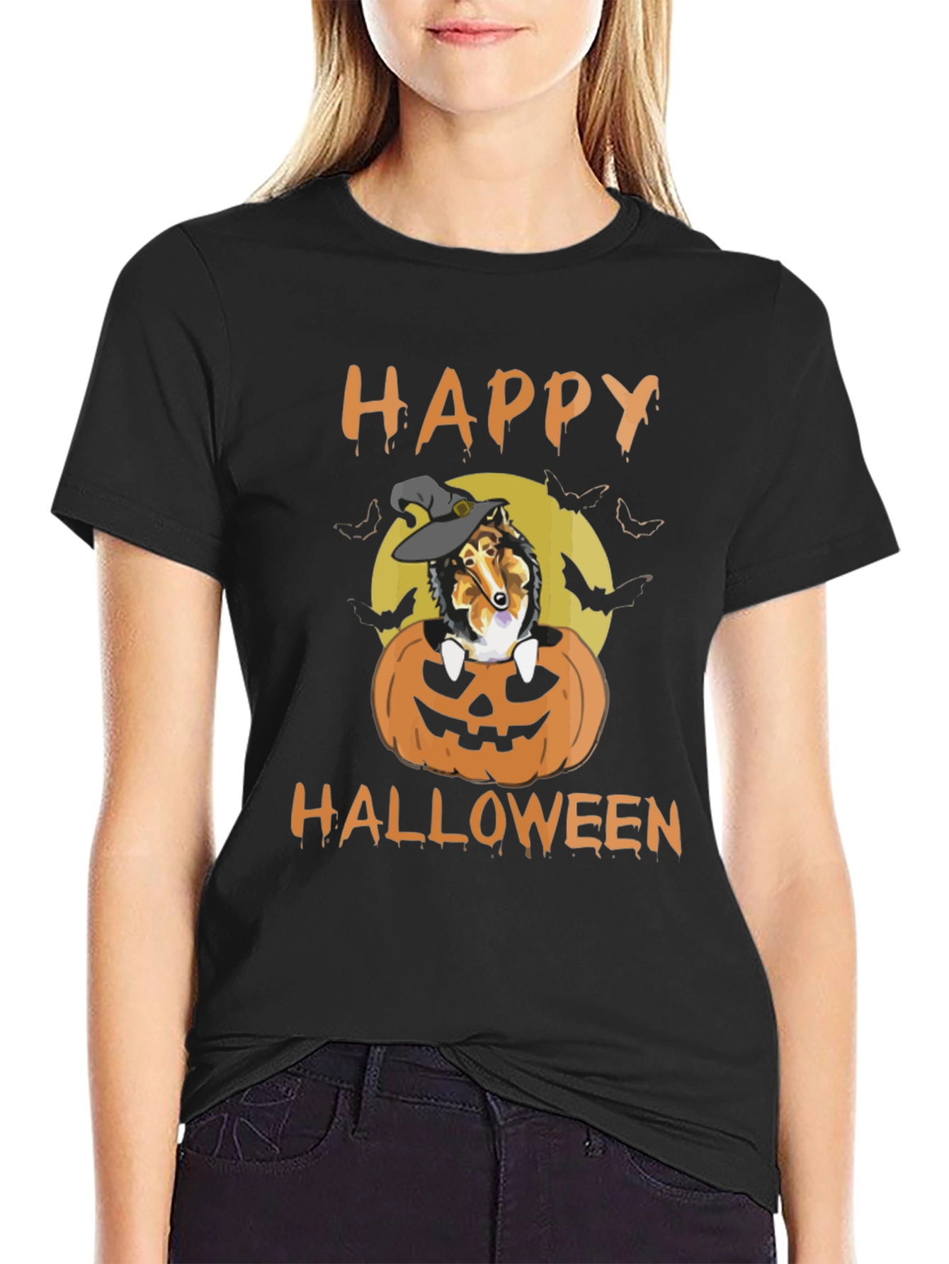 Halloween Dog Pumpkin T-Shirt