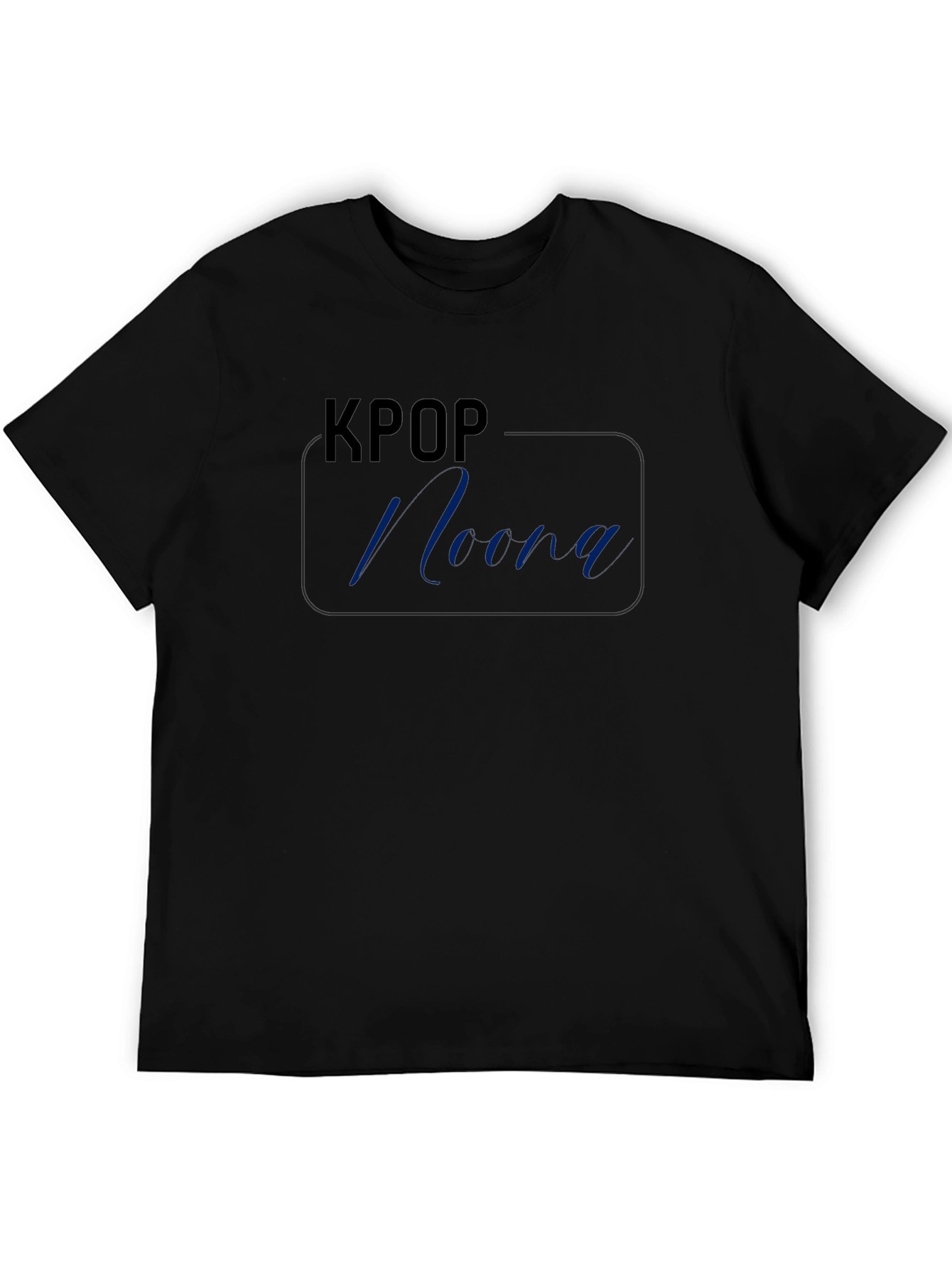 KPOP Noona Black T-Shirt Casual Wear