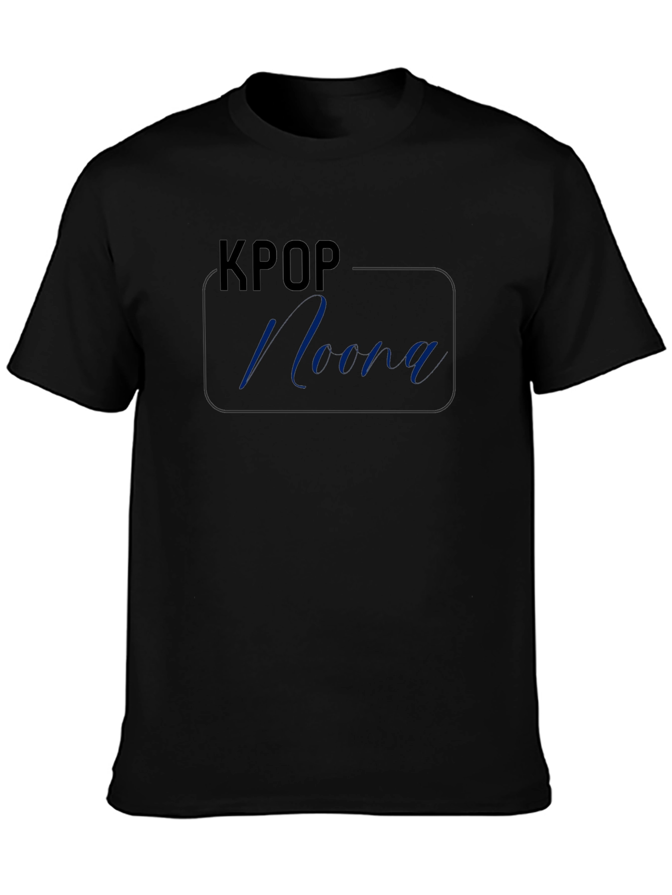 KPOP Noona Black T-Shirt Casual Wear