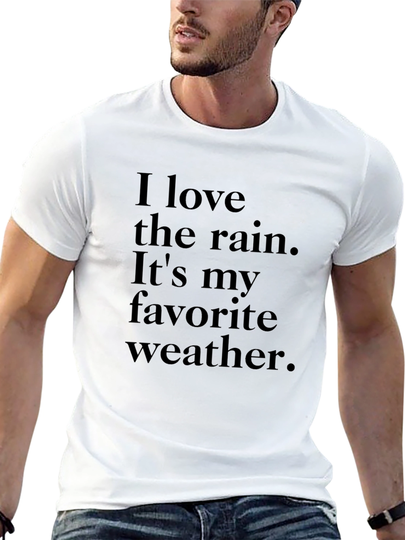 Rain Lover T-Shirt - Comfortable Black Tee