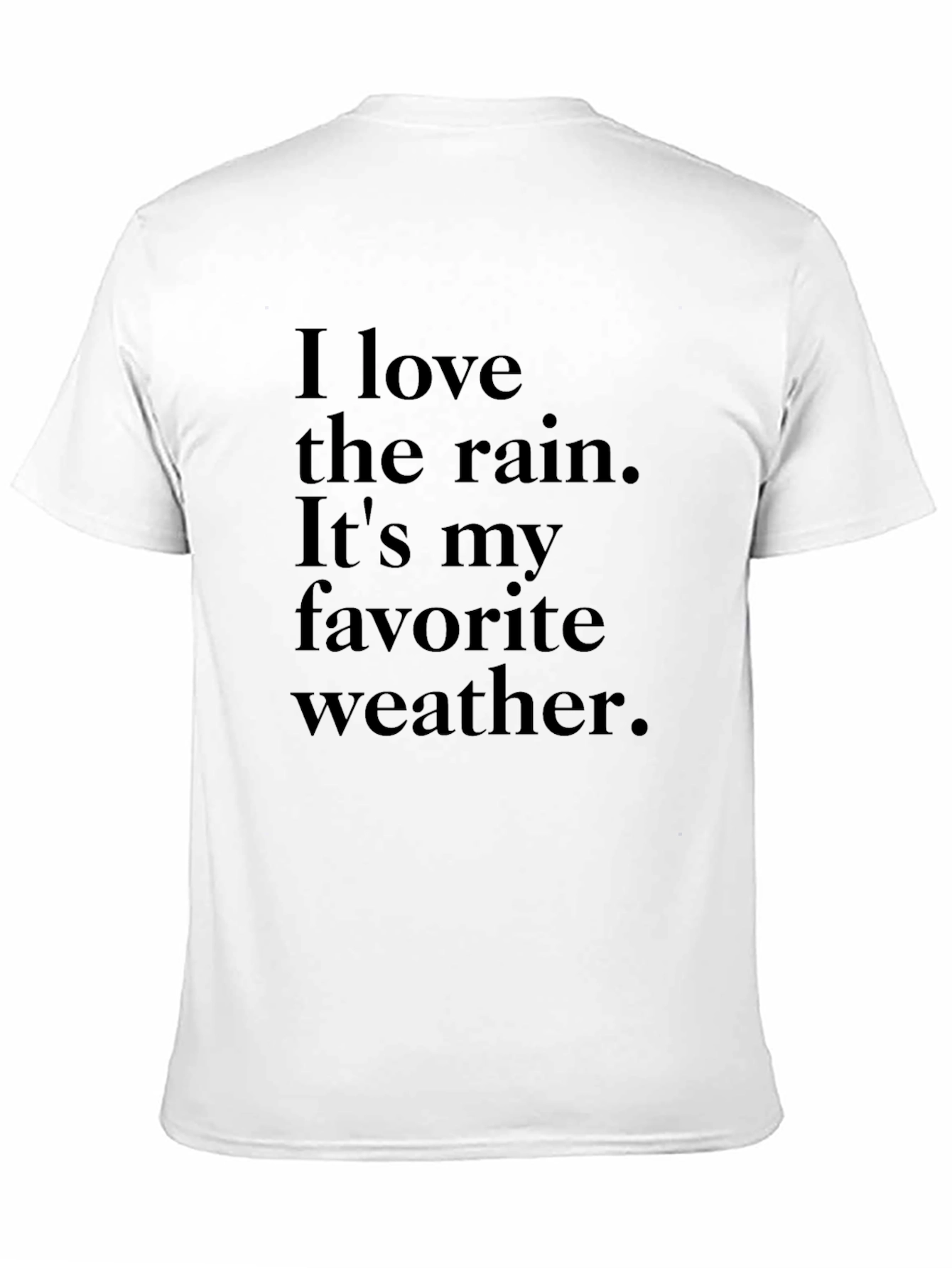 Rain Lover T-Shirt - Comfortable Black Tee