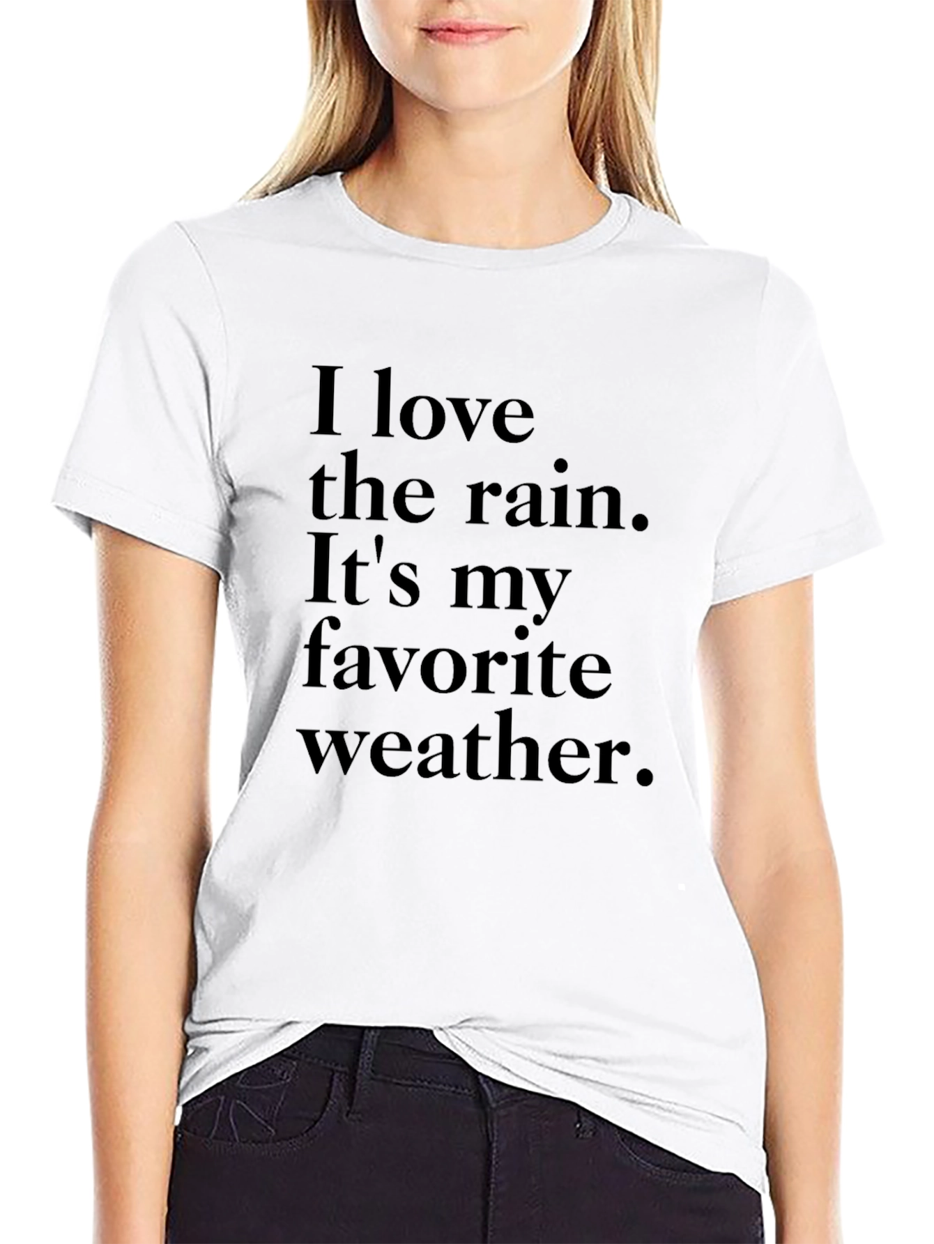 Rain Lover T-Shirt - Comfortable Black Tee