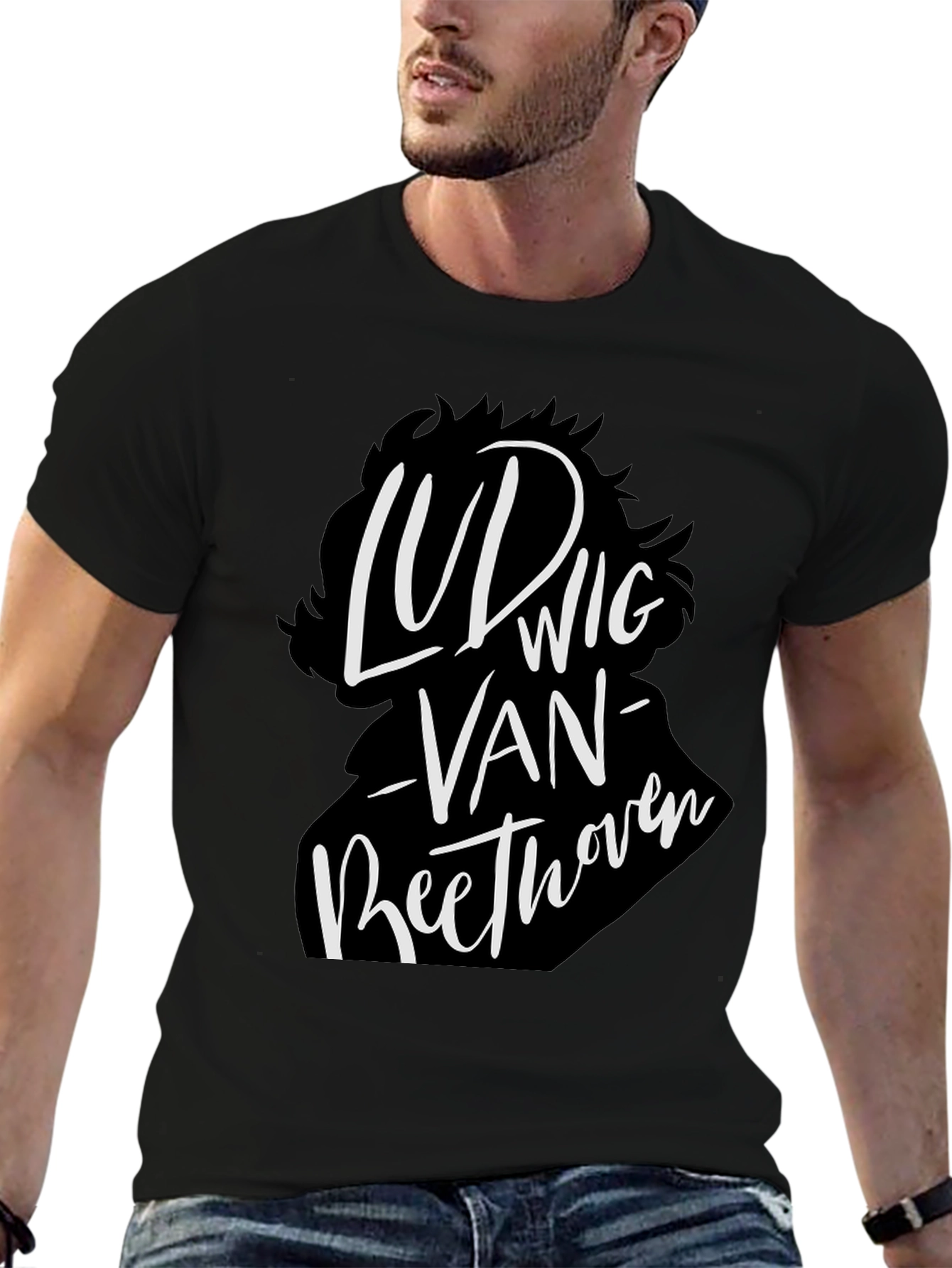 Ludwig Van Beethoven Graphic Tee - Black