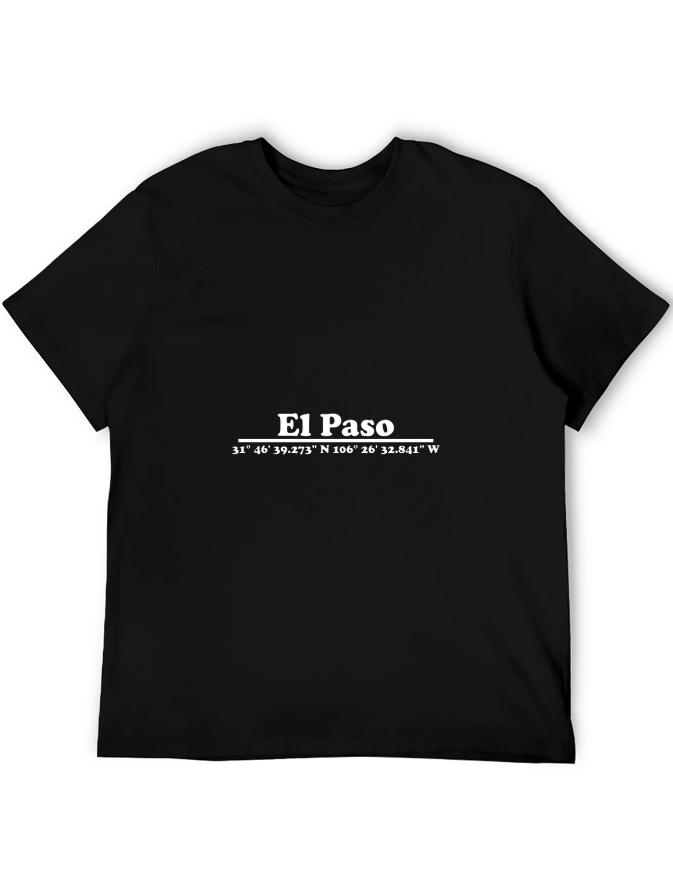 El Paso Coordinates Black T-Shirt