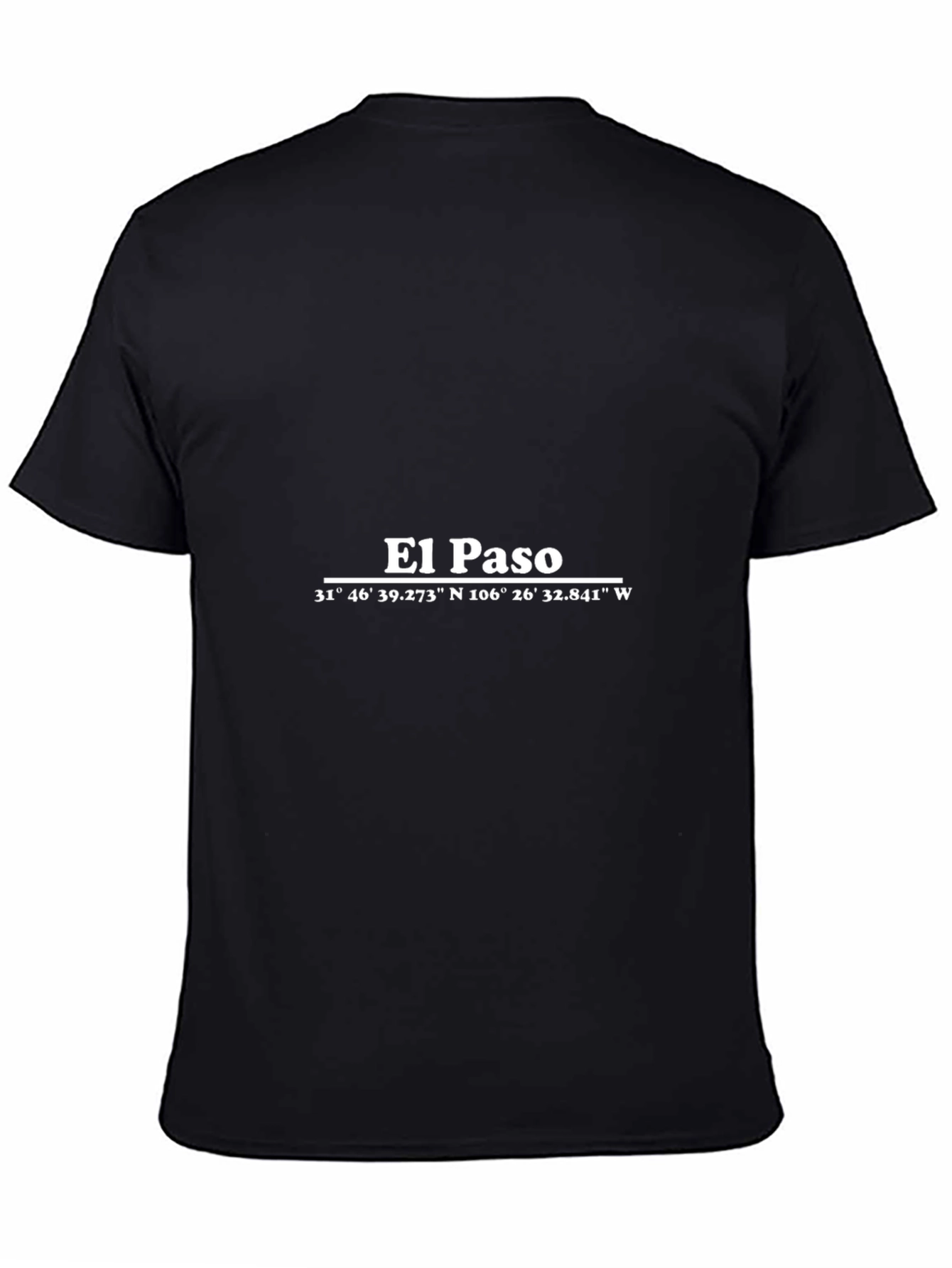 El Paso Coordinates Black T-Shirt