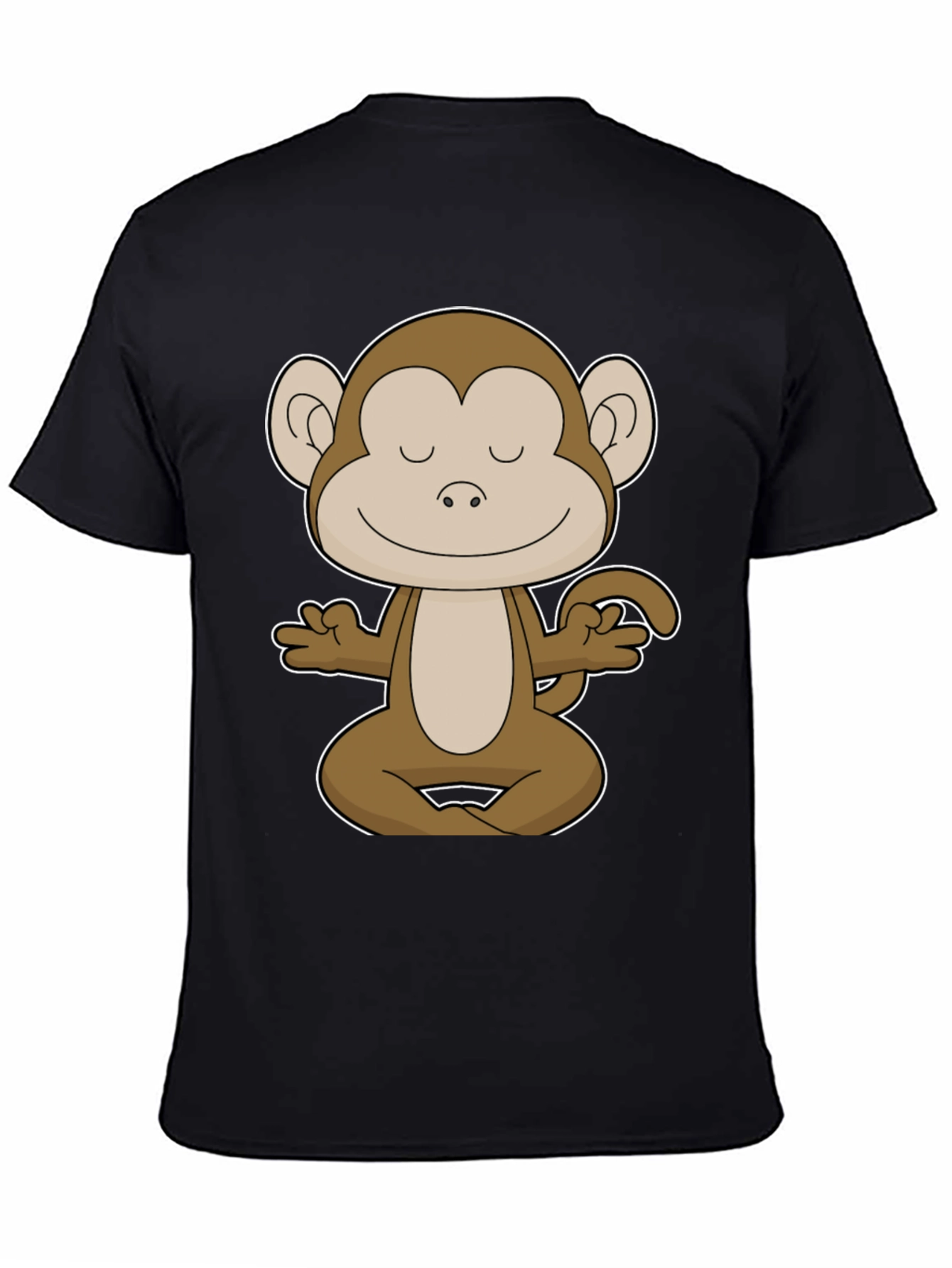 Meditating Monkey Graphic Tee - Yoga Funny T-Shirt