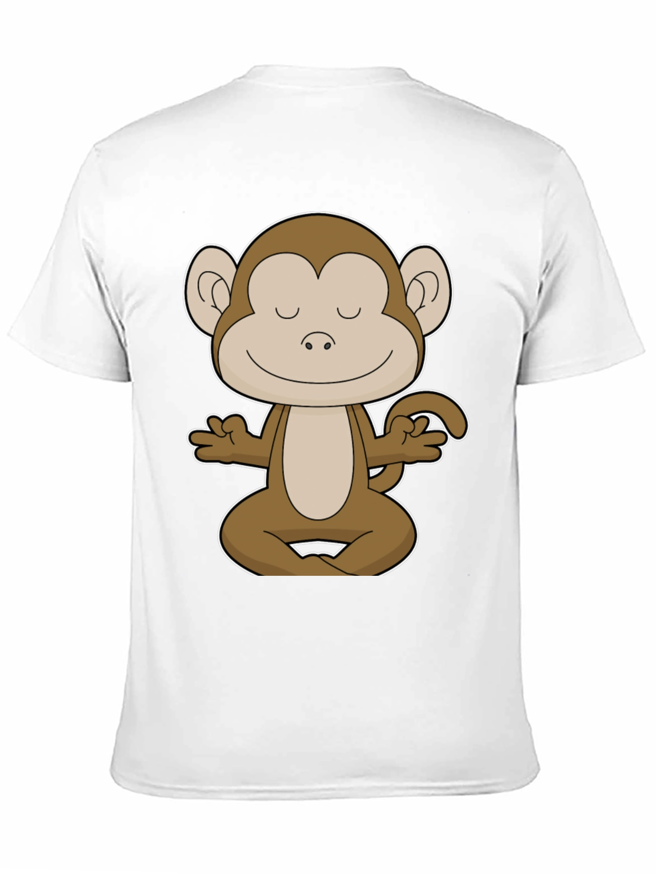 Meditating Monkey Graphic Tee - Yoga Funny T-Shirt