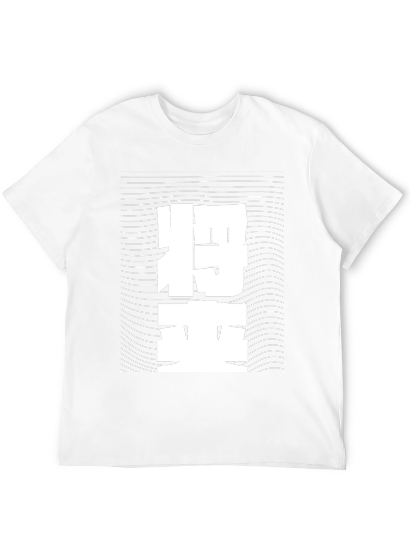 Abstract Japanese Text Tee