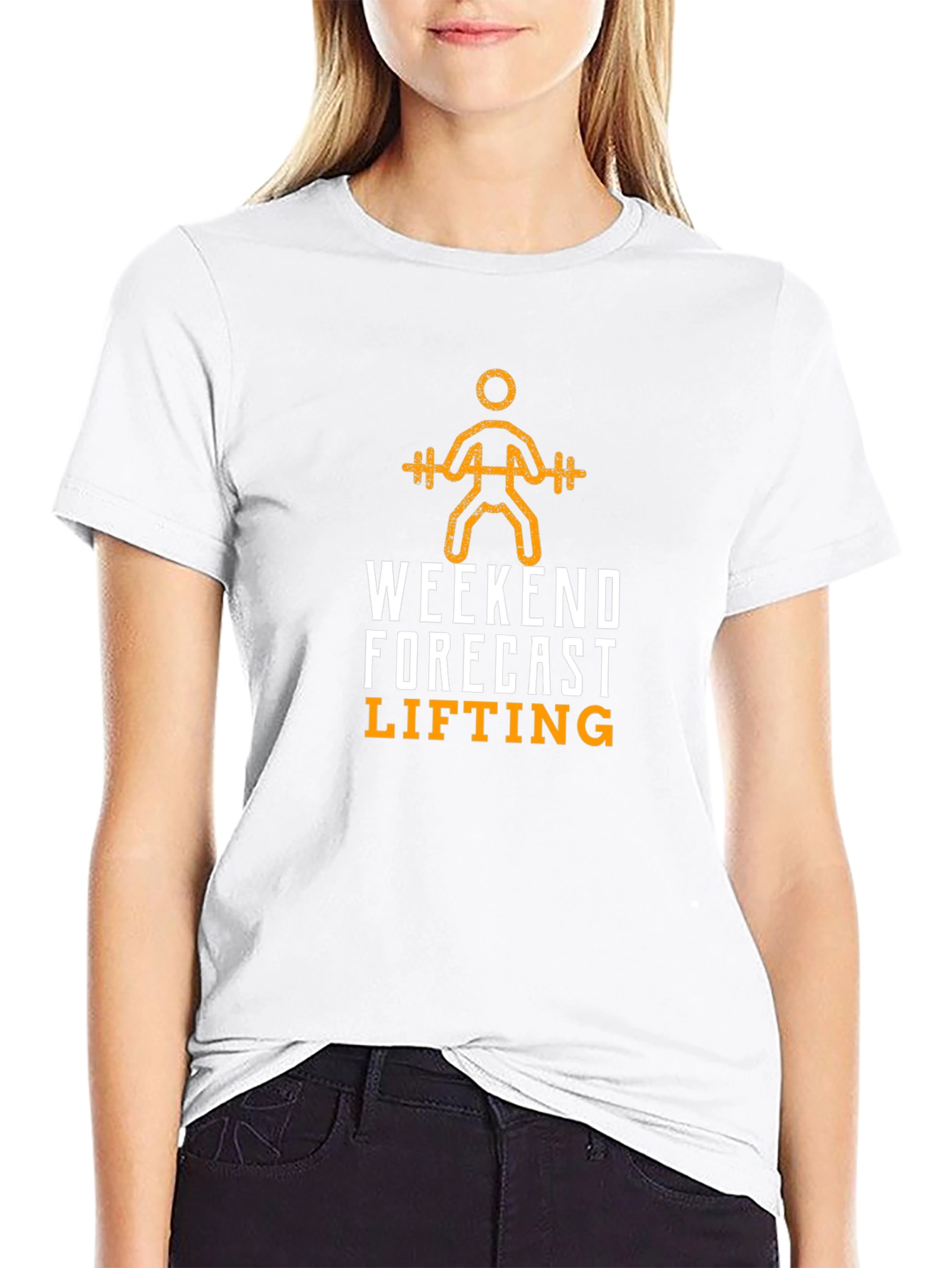 Weekend Forecast Lifting Black T-Shirt