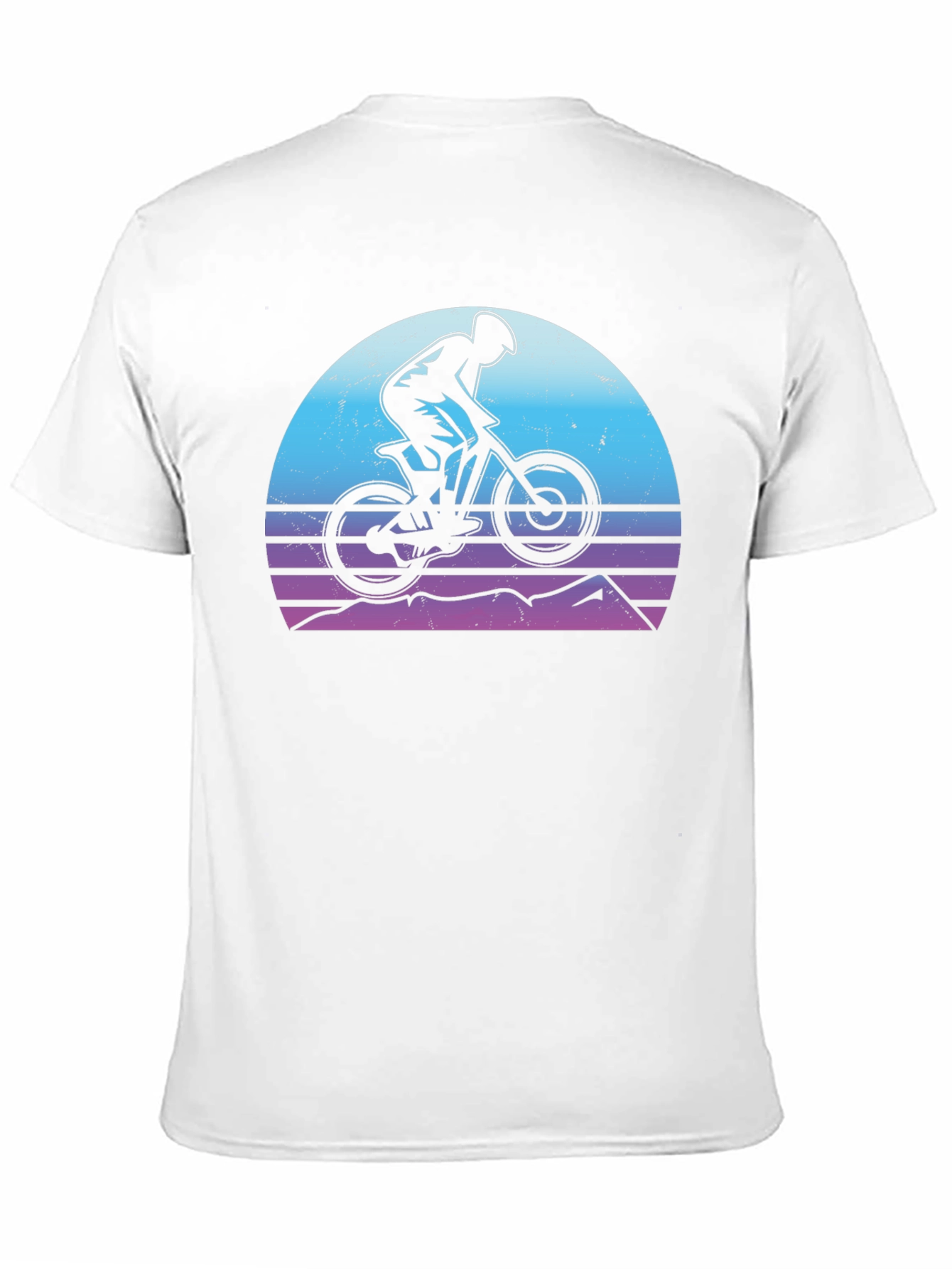 Mountain Biker Sunset Graphic Tee