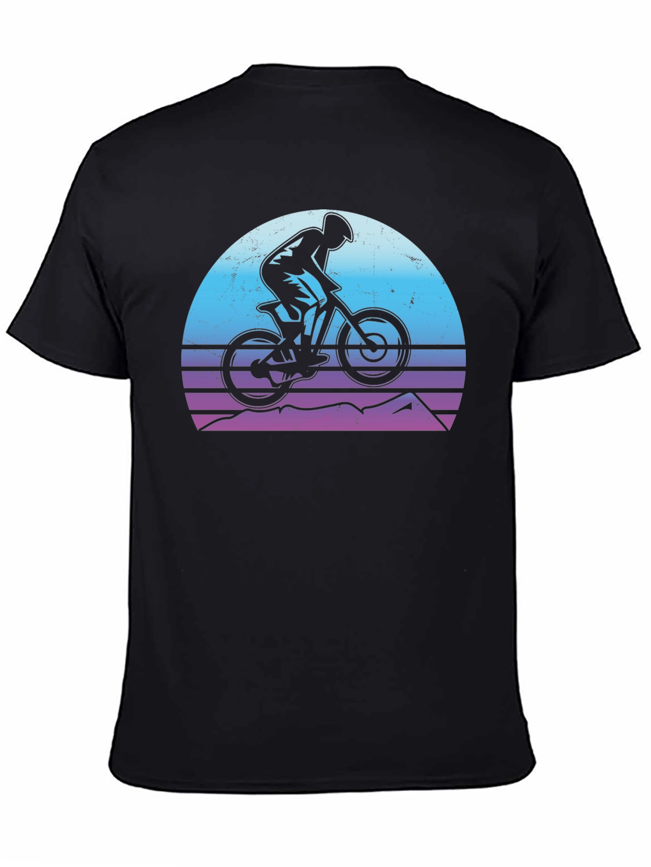 Mountain Biker Sunset Graphic Tee