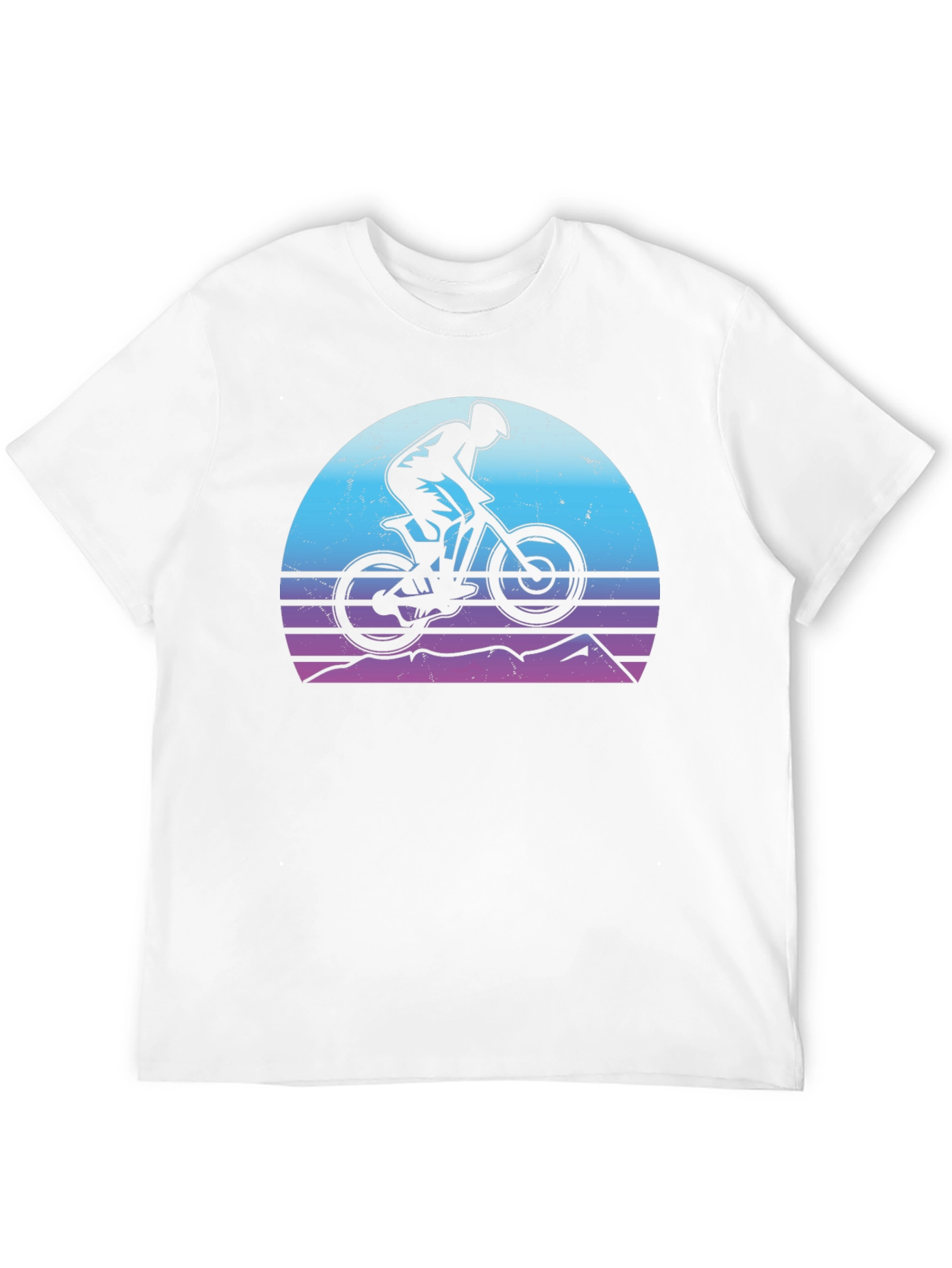 Mountain Biker Sunset Graphic Tee
